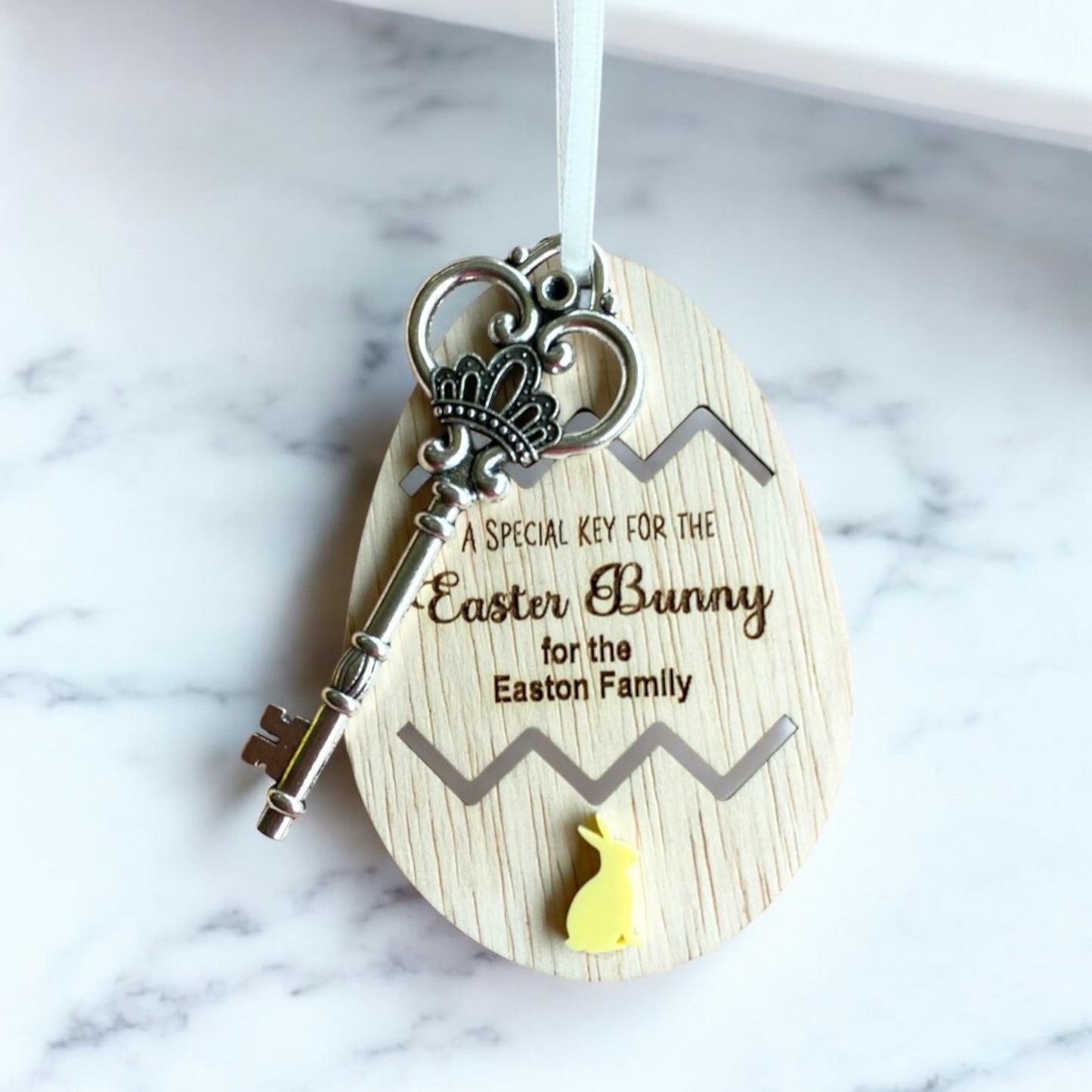 Easter Bunny Magic Key Personalised Engraved Keepsake
