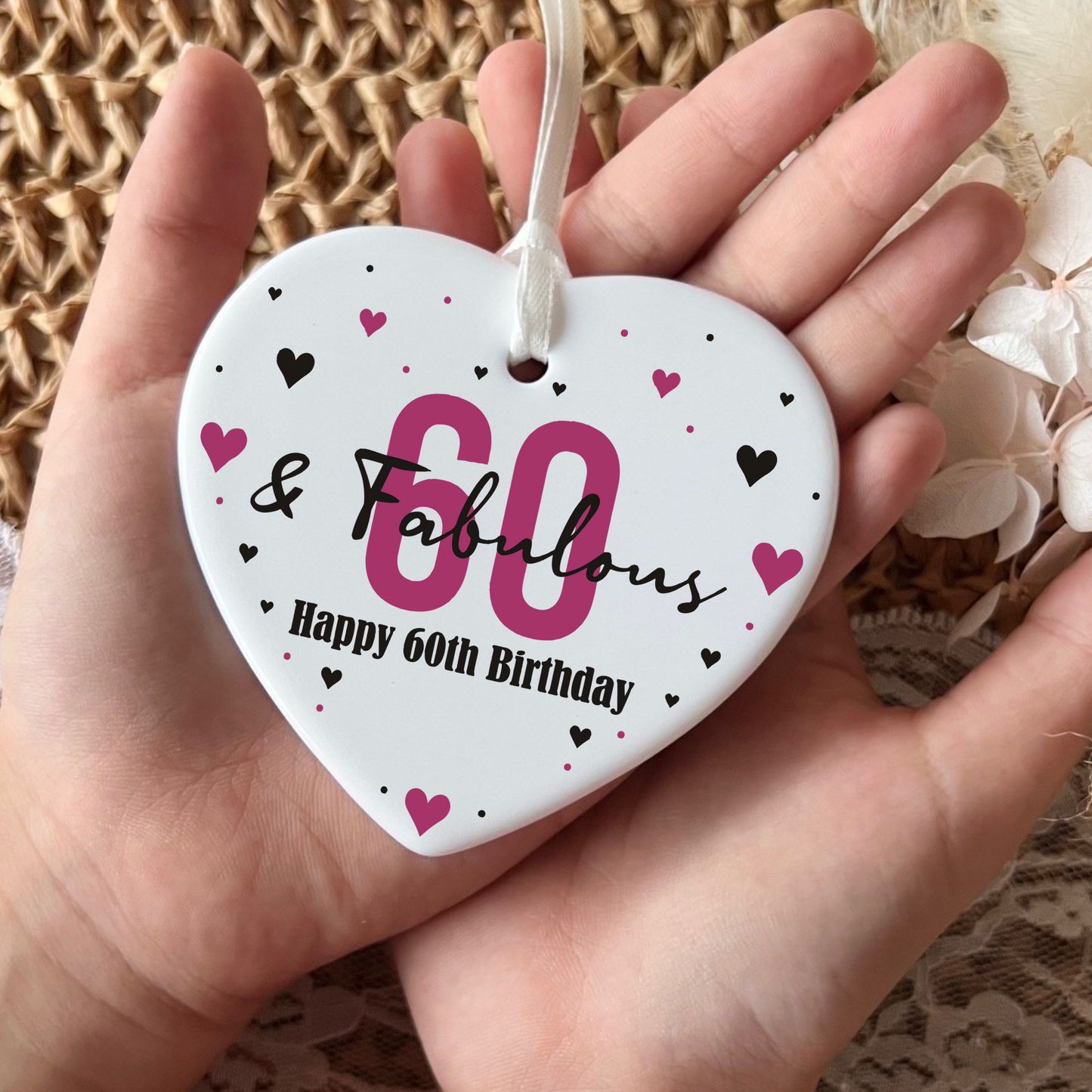60th Birthday
Ceramic Keepsake
Heart-Shaped Gift
Sixty Years
Milestone Birthday
Birthday Gifts
Personalized Keepsake
Anniversary Gift
Celebration Gift
Thoughtful Gesture
Keepsake Memory
Unique Gift Idea
Cherished Keepsake