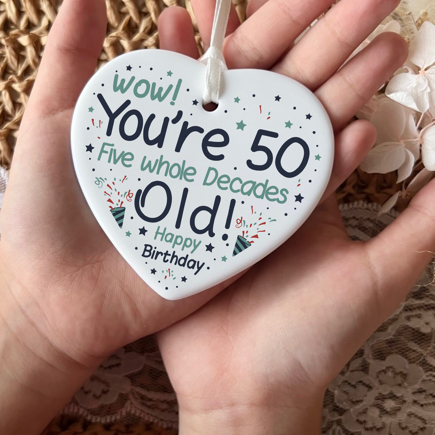50th Birthday
Ceramic Heart Keepsake
Milestone Celebration
Unique Gift Idea
Personalized Keepsake
Special Occasion Gift
Heartfelt Present
Cherished Memory
Golden Jubilee
Thoughtful Gesture
Love and Friendship
Timeless Treasure
Birthday Gifts
Keepsake Ornament
50th
fifty