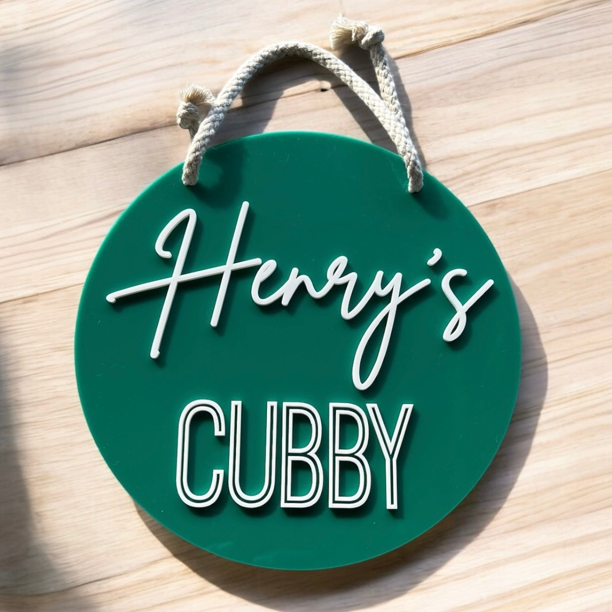 Personalised Cubby House sign Acrylic