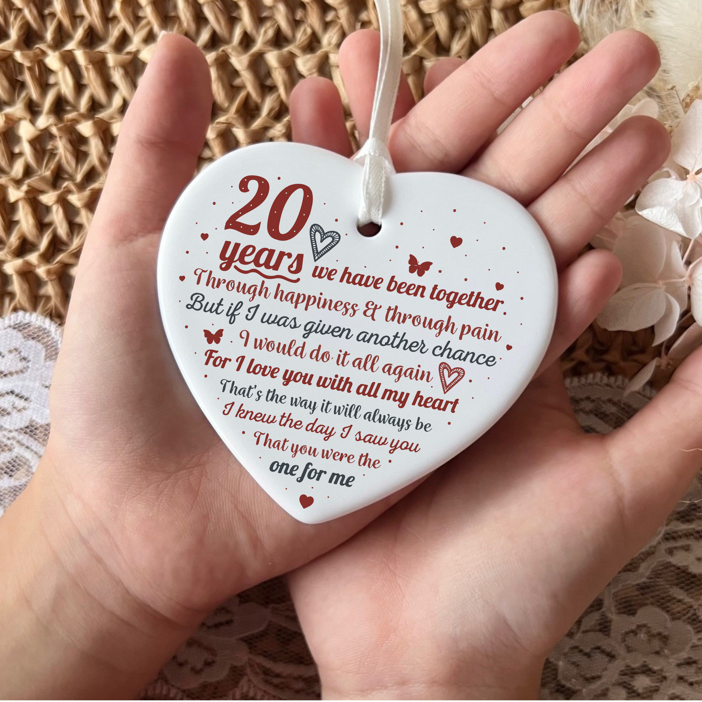 20th Anniversary
twenty anniversary
heart keepsake