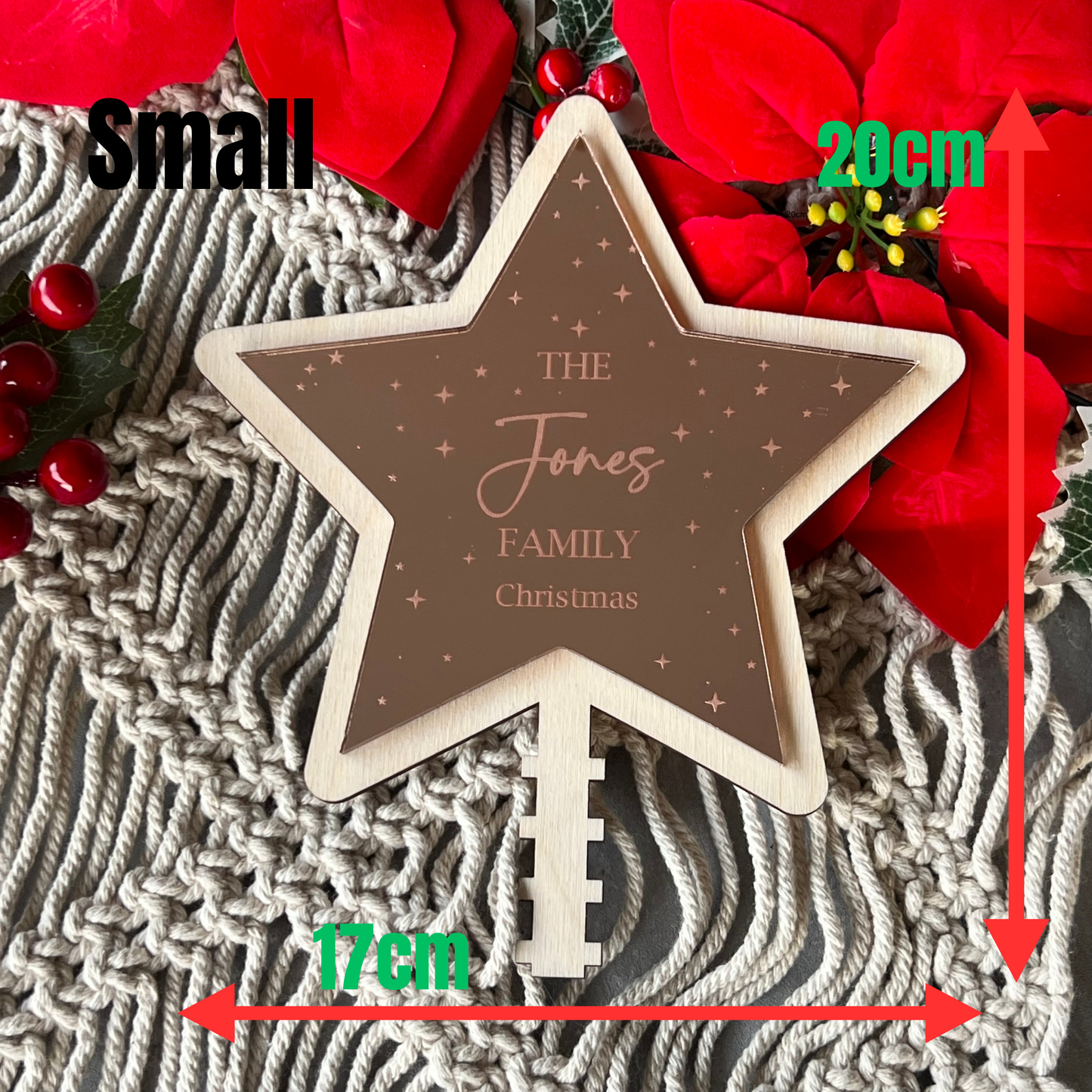 Custom tree star topper