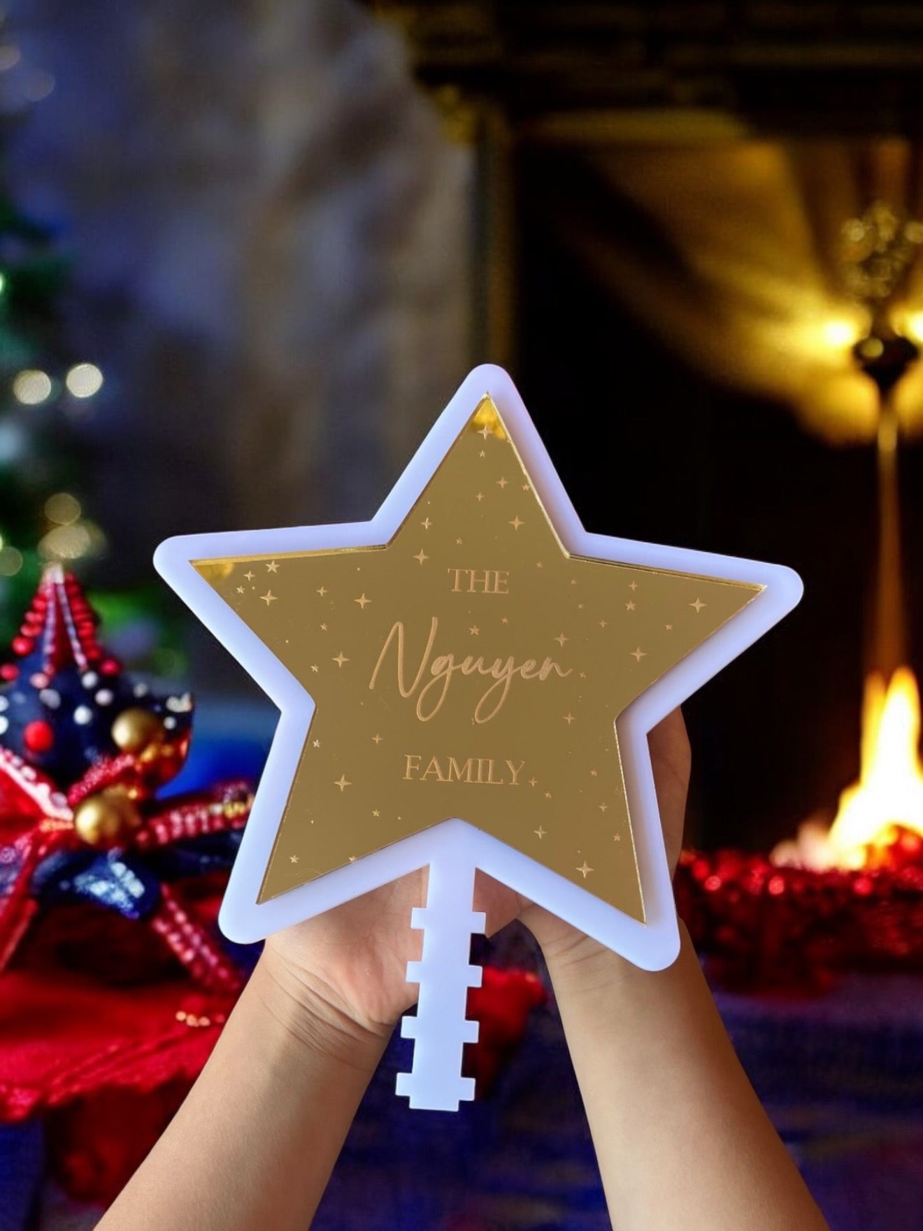 Custom tree star topper