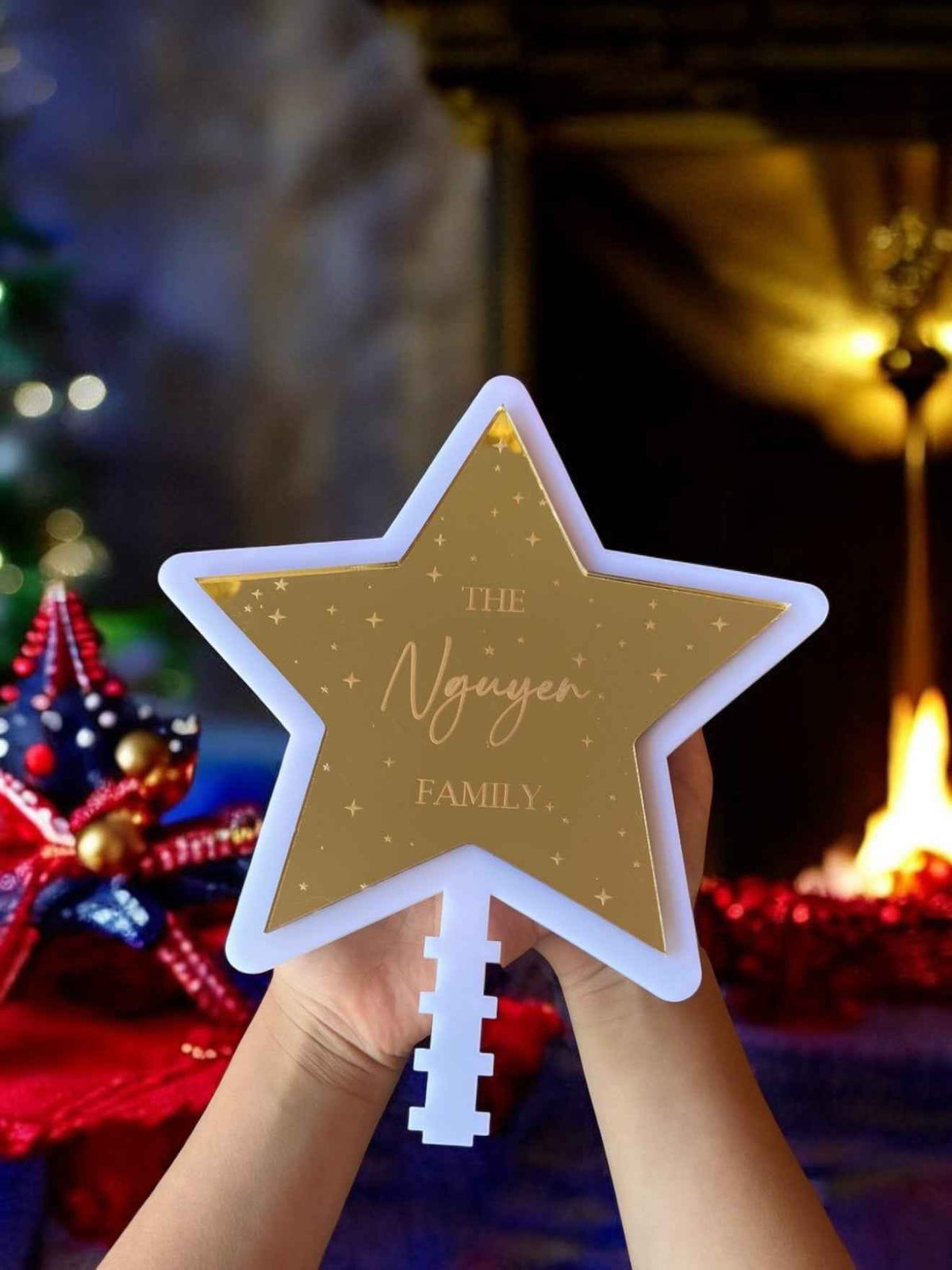 Custom tree star topper