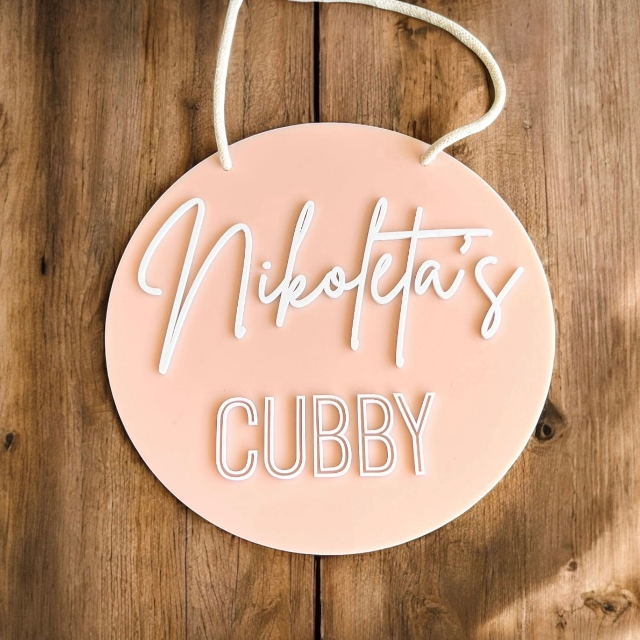 Personalised Cubby House sign Acrylic