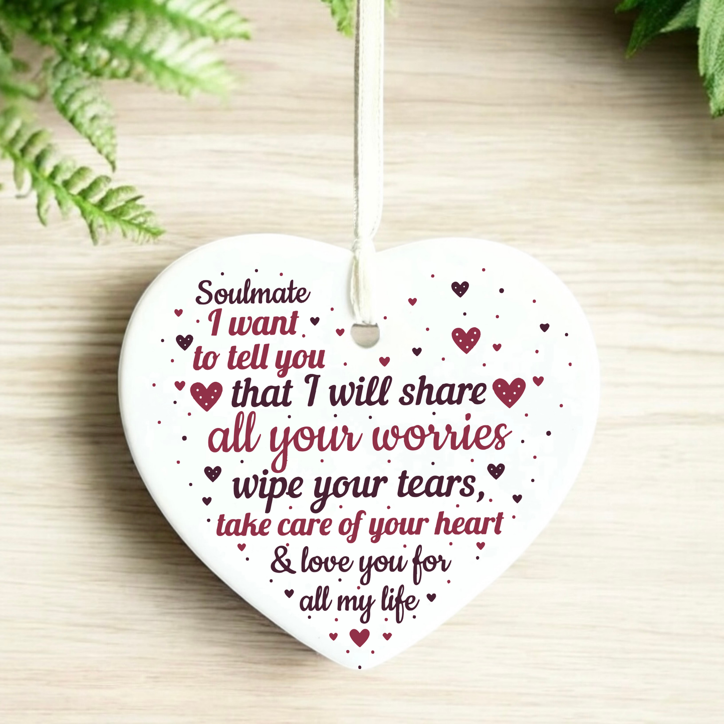 Love quote
Valentines day
heart
ceramic heart keepsake
together with you
anniversary
wedding
couple
boyfriend
girlfriend
gift ideas
gifts