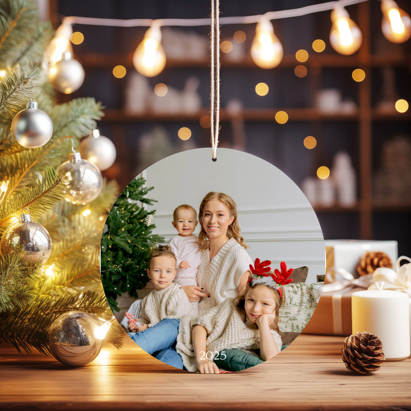 Personalised acrylic photo ornament