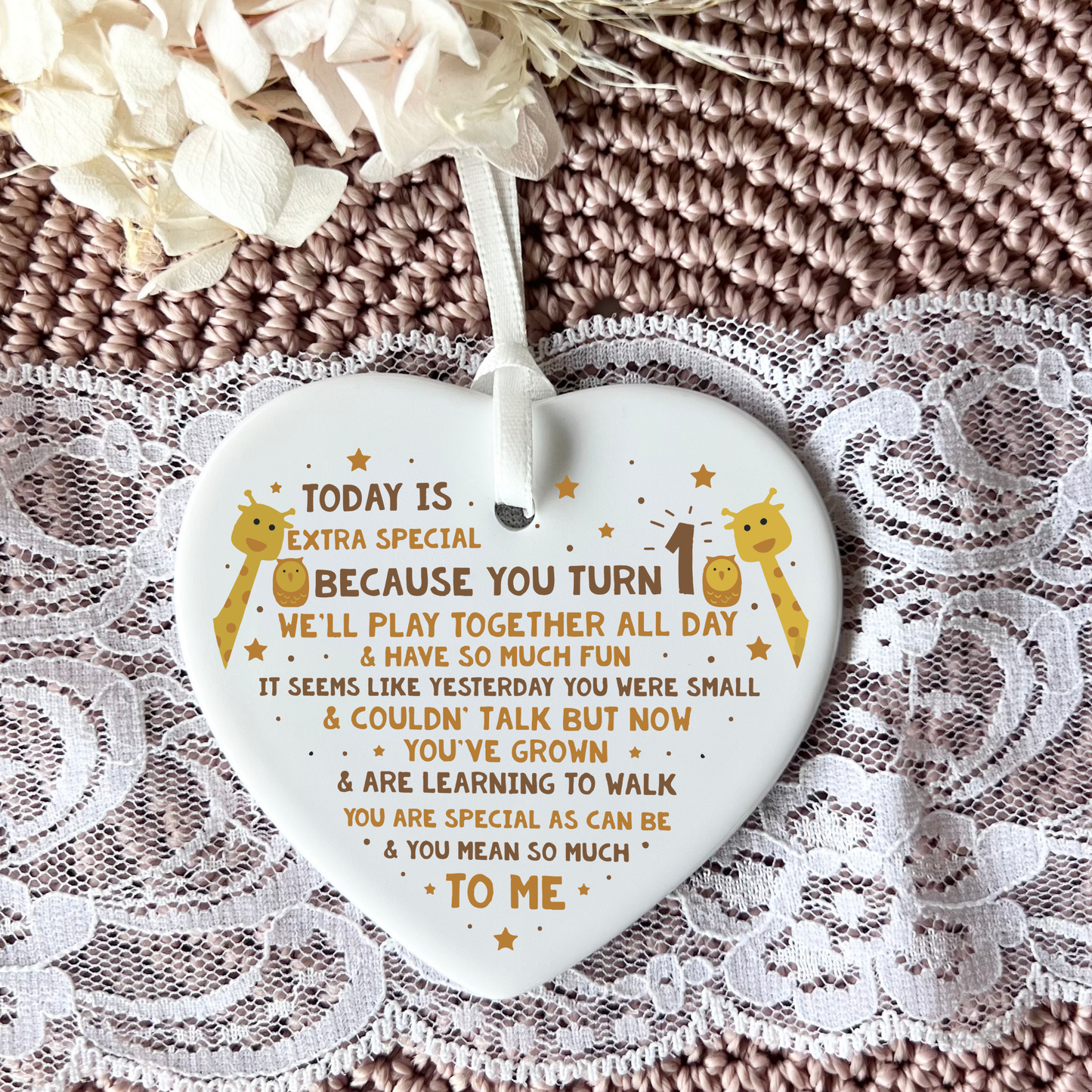 1st Birthday
First
1st
Heart Keepsake
Gifts
Milestone