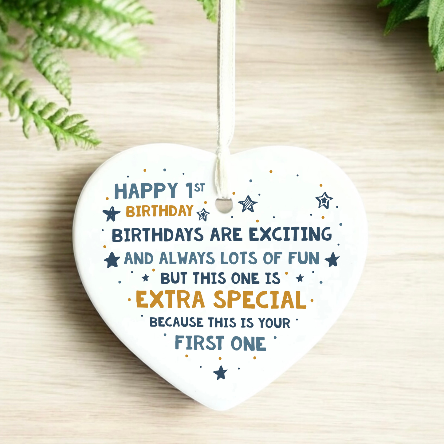 1st Birthday
First
1st
Heart Keepsake
Gifts
Milestone