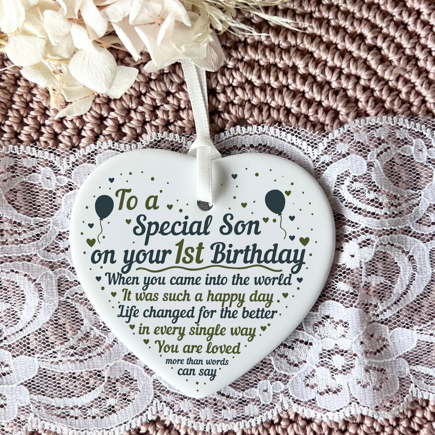1st Birthday
First
1st
Heart Keepsake
Gifts
Milestone