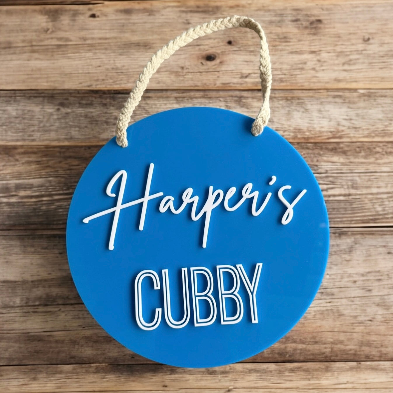 Personalised Cubby House sign Acrylic