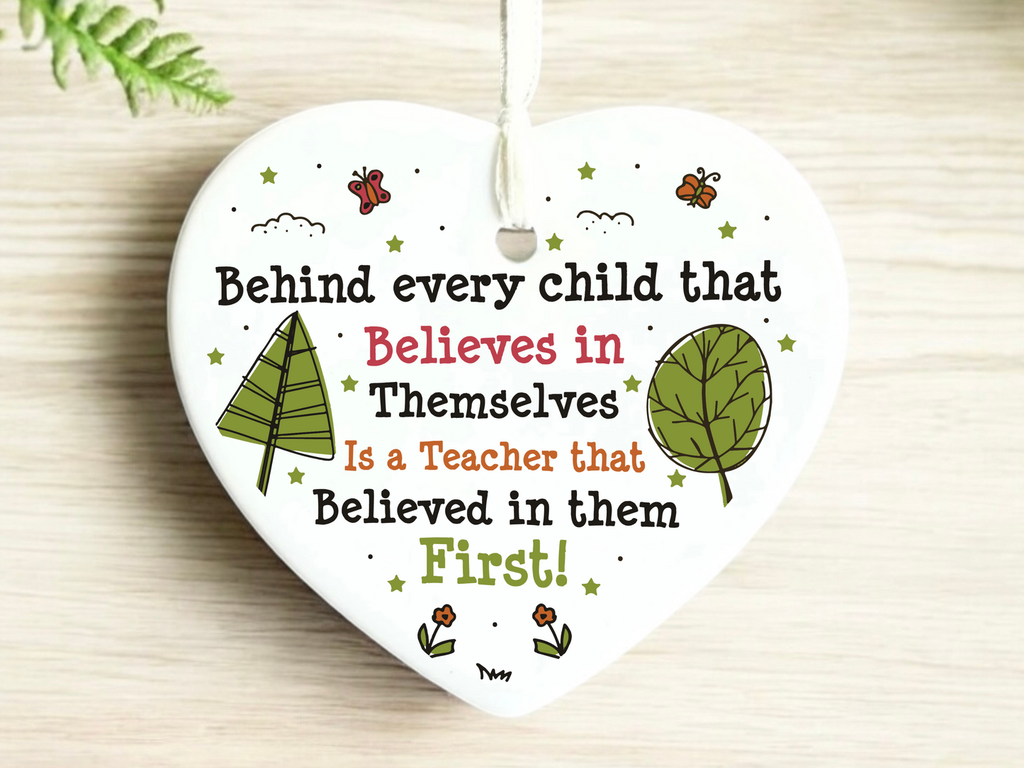 Teachers Keepsake, Ceramic Heart Gift, Daycare Teacher Gift, Gifts for Daycare Providers, Sentimental Gift for Educators, Heartfelt Keepsake for Caregivers, Unique Gift for Daycare Staff, Appreciation Gift for Teachers
