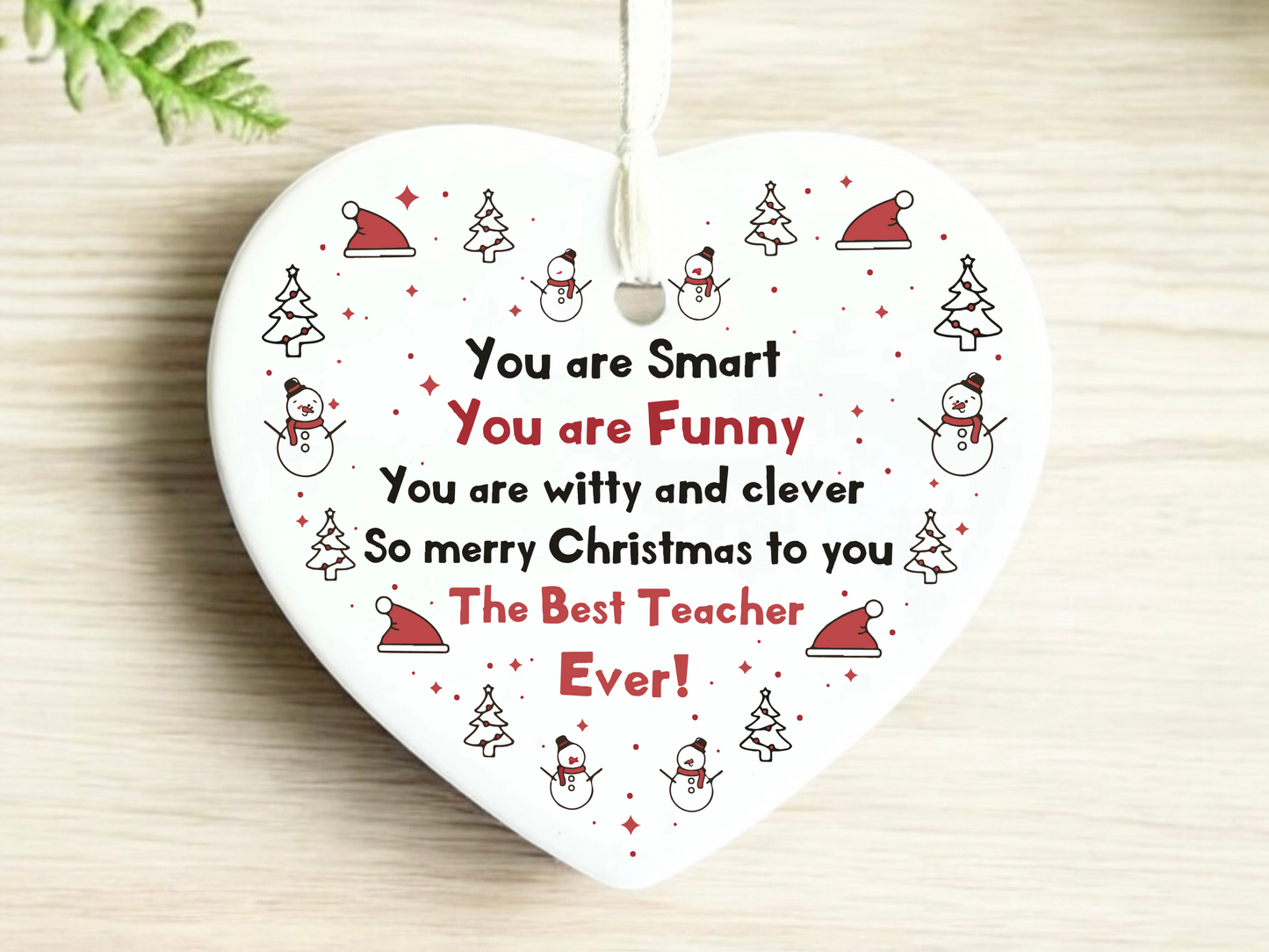 Teachers Keepsake, Ceramic Heart Gift, Daycare Teacher Gift, Gifts for Daycare Providers, Sentimental Gift for Educators, Heartfelt Keepsake for Caregivers, Unique Gift for Daycare Staff, Appreciation Gift for Teachers