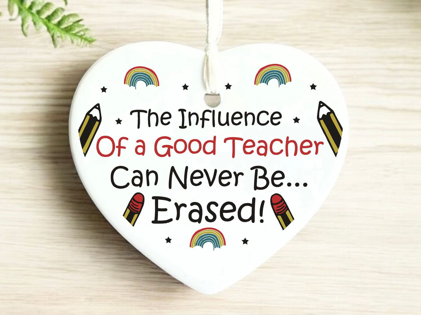 Teachers Keepsake, Ceramic Heart Gift, Daycare Teacher Gift, Gifts for Daycare Providers, Sentimental Gift for Educators, Heartfelt Keepsake for Caregivers, Unique Gift for Daycare Staff, Appreciation Gift for Teachers