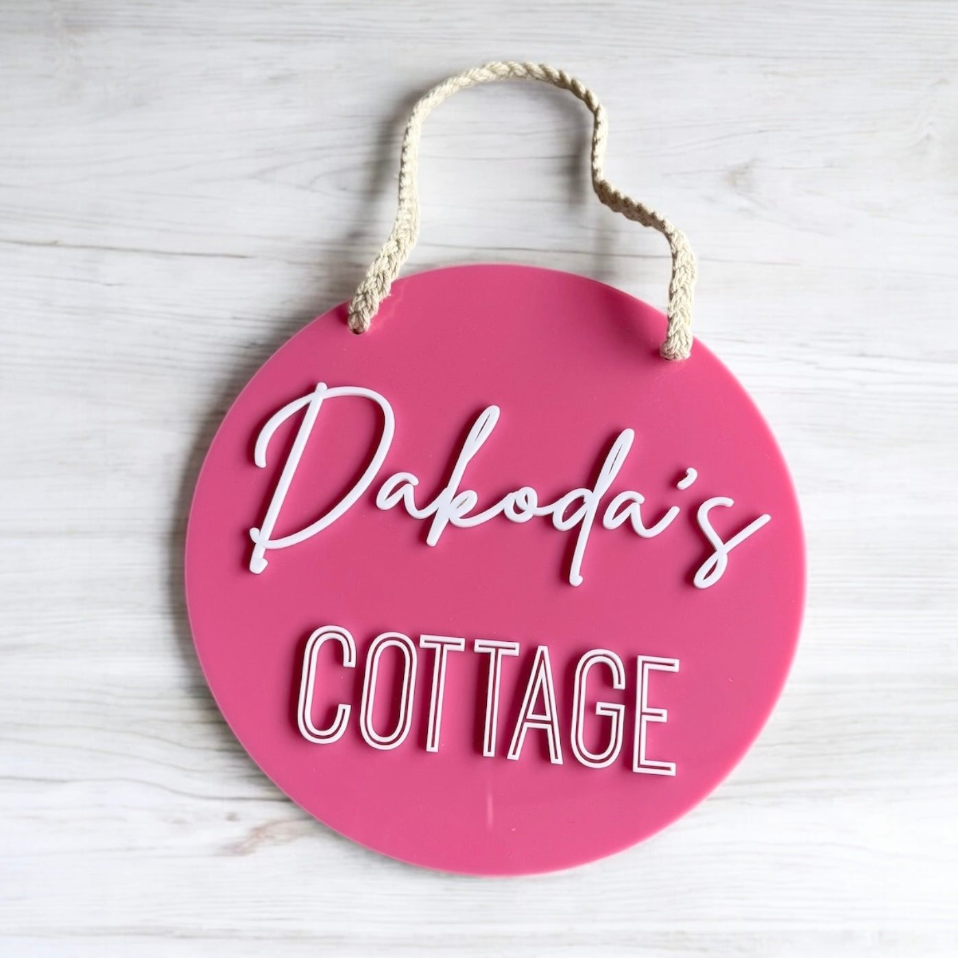 Personalised Cubby House sign Acrylic
