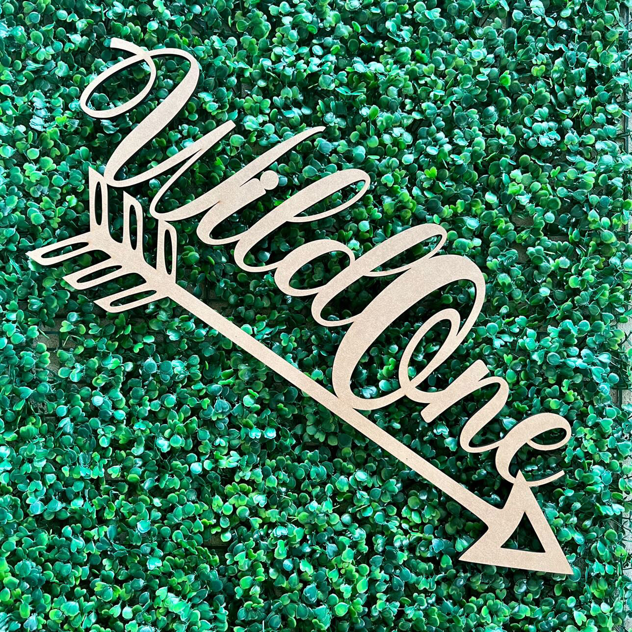 Wild One First Birthday Theme Event Sign | MDF Wood Rustic Sign | 1st Birthday | Jungle Theme | birthday Accessories