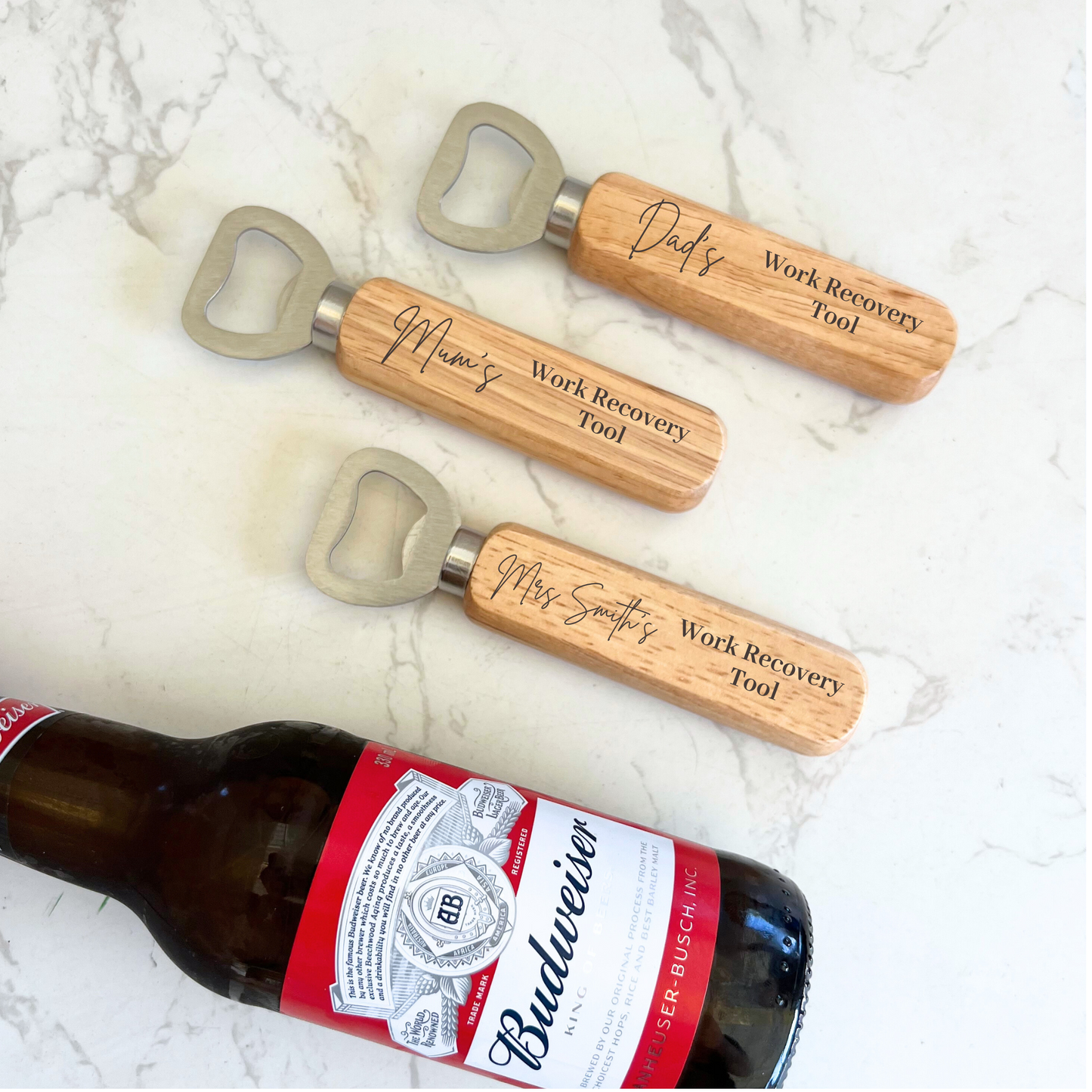 Personalised bottle opener | Gifts for him | Wood Beer Bottle Opener | Father's Day