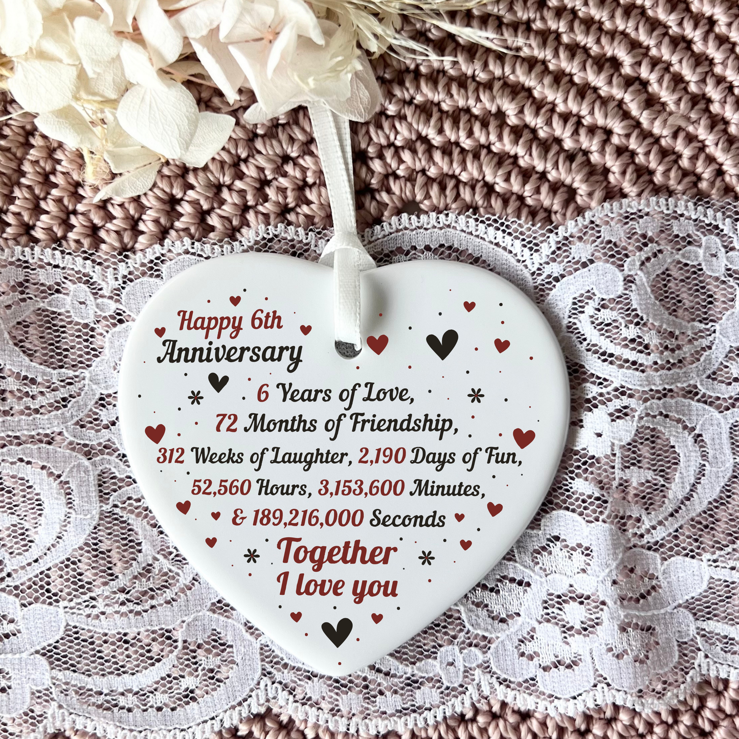 6th anniversary
Sixth anniversary
heart Keepsake
