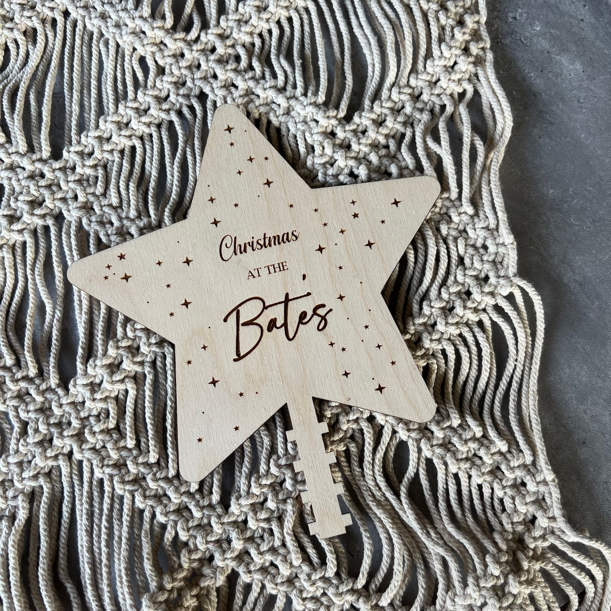 Custom tree star topper