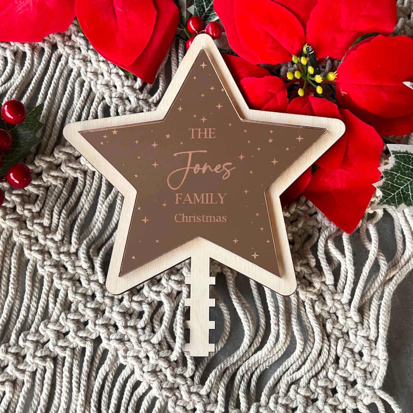 Custom tree star topper