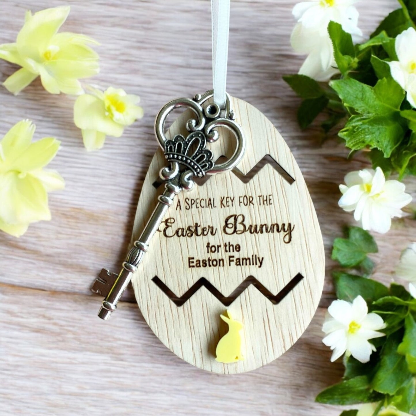 Easter Bunny Magic Key Personalised Engraved Keepsake