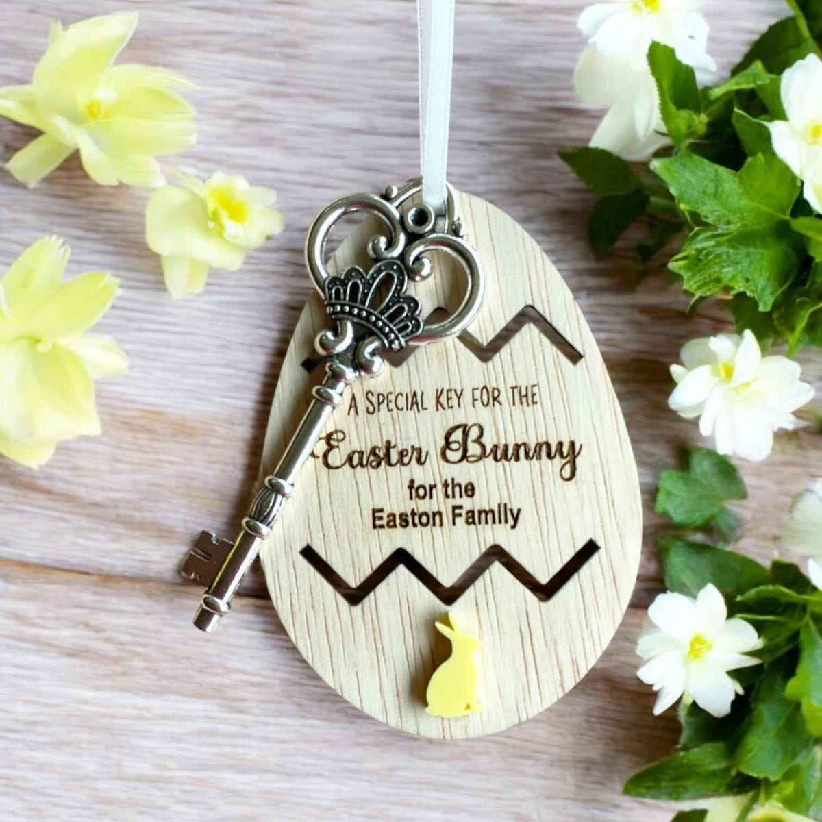 Easter Bunny Magic Key Personalised Engraved Keepsake