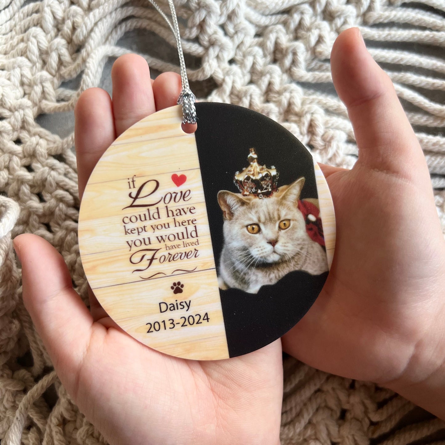 Custom Pet memorial Ornament Acrylic | Dog ornament | Cat Ornament