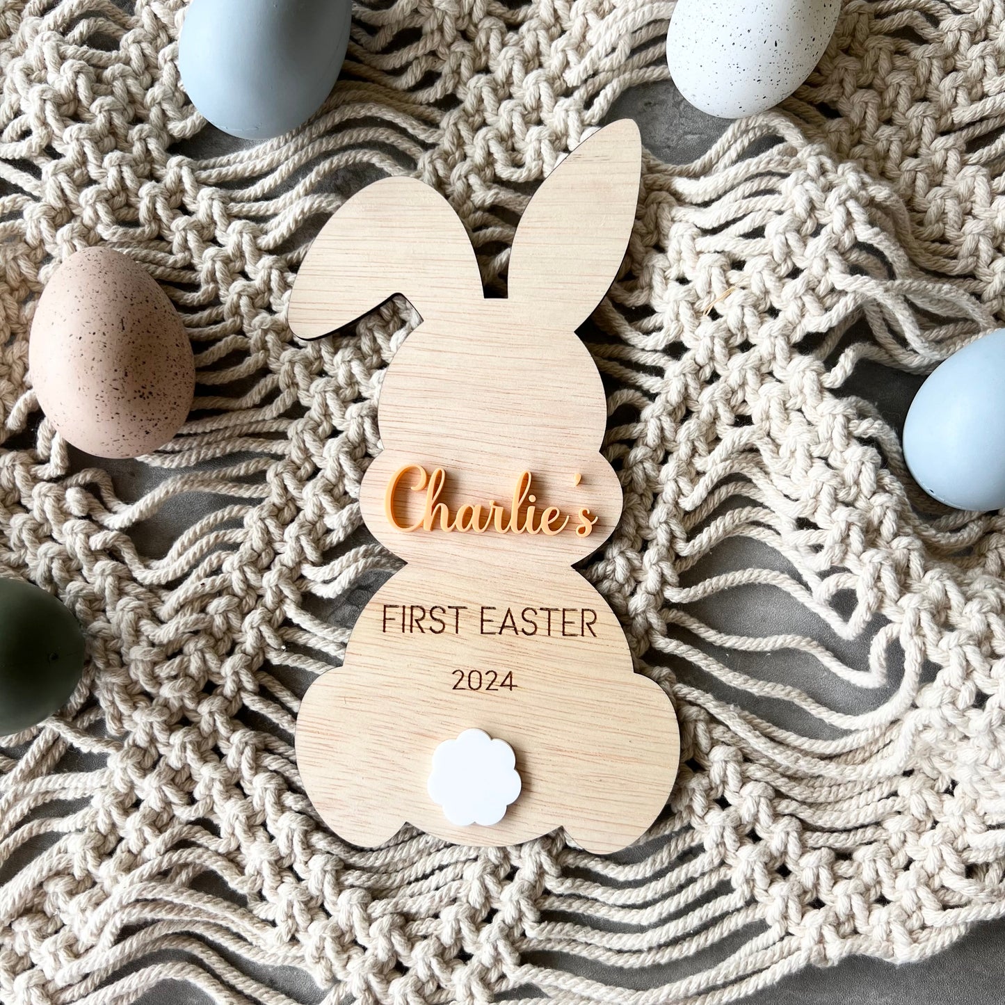 Personalised Easter Photo Prop Wood Engraved 3D Photo plaque Keepsake
Easter plaque