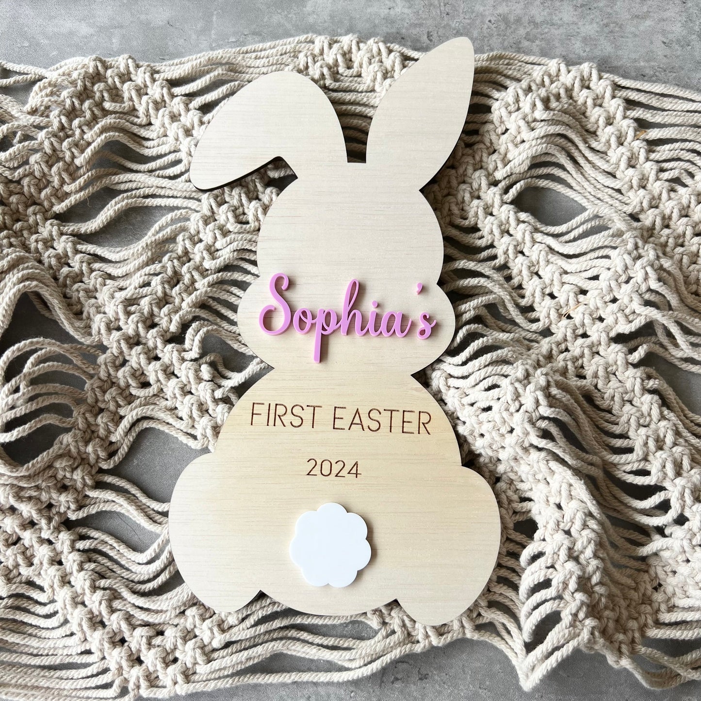 Personalised Easter Photo Prop Wood Engraved 3D Photo plaque Keepsake
Easter plaque
