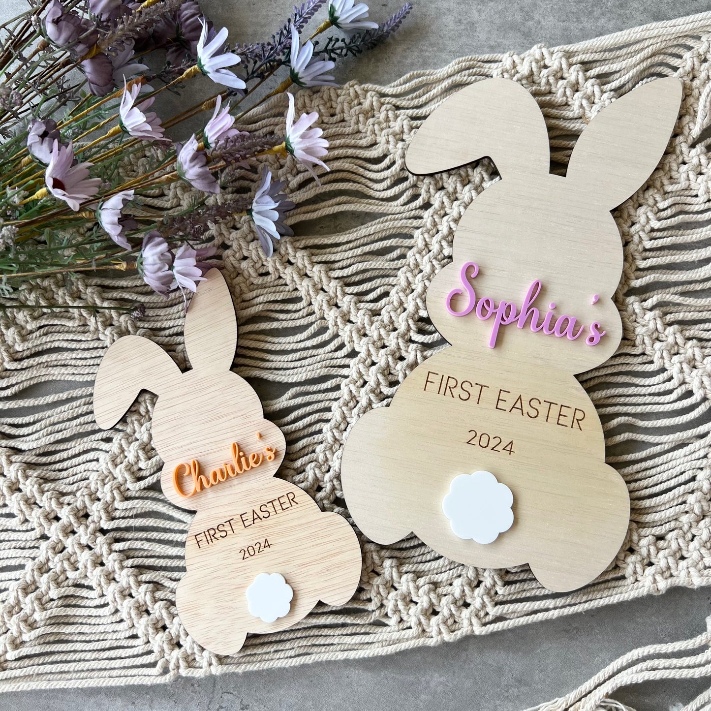 Personalised Easter Photo Prop Wood Engraved 3D Photo plaque Keepsake
Easter plaque
