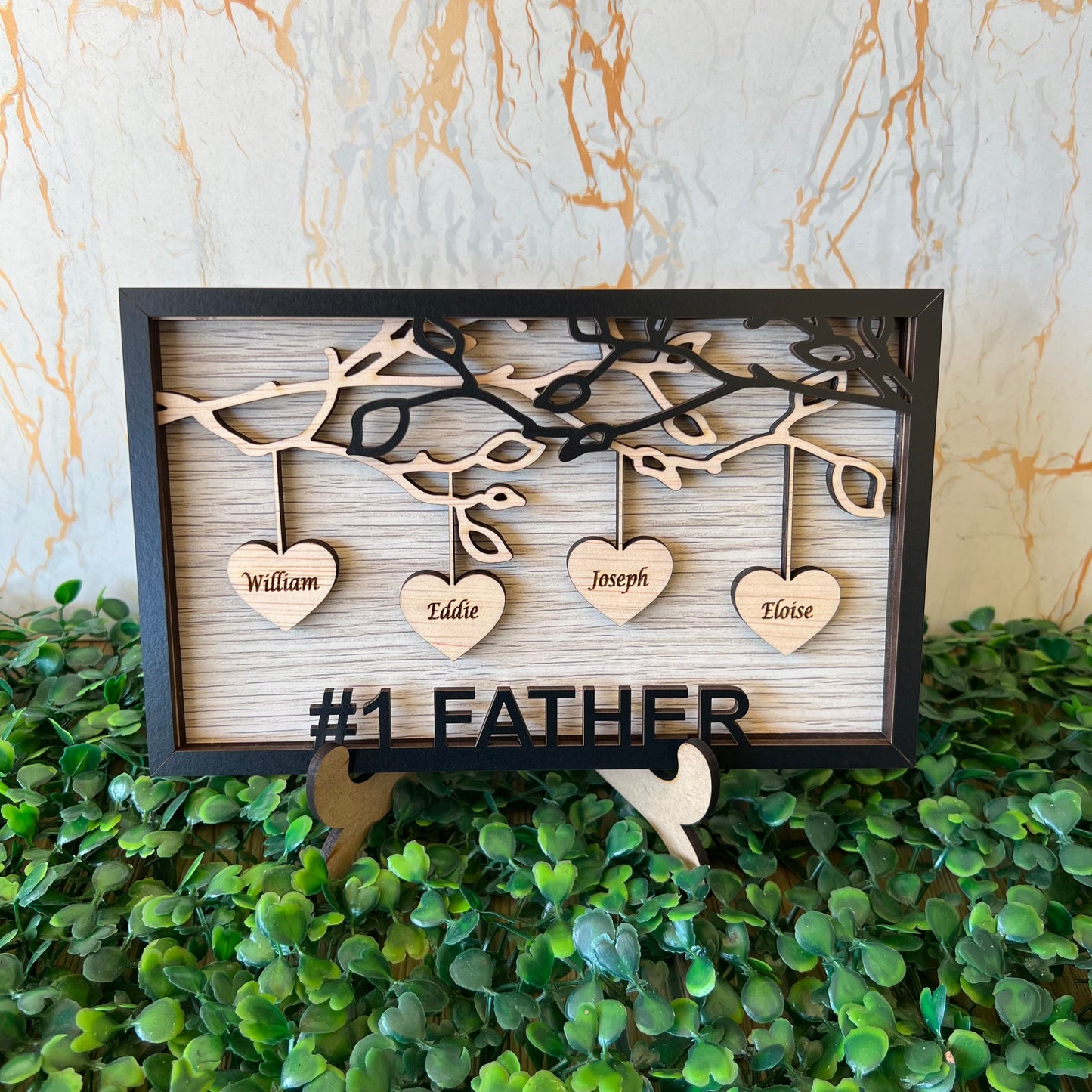 Personalised Black heart sign for dad | gifts for daddy | Custom gift for dad | Fathers Day
