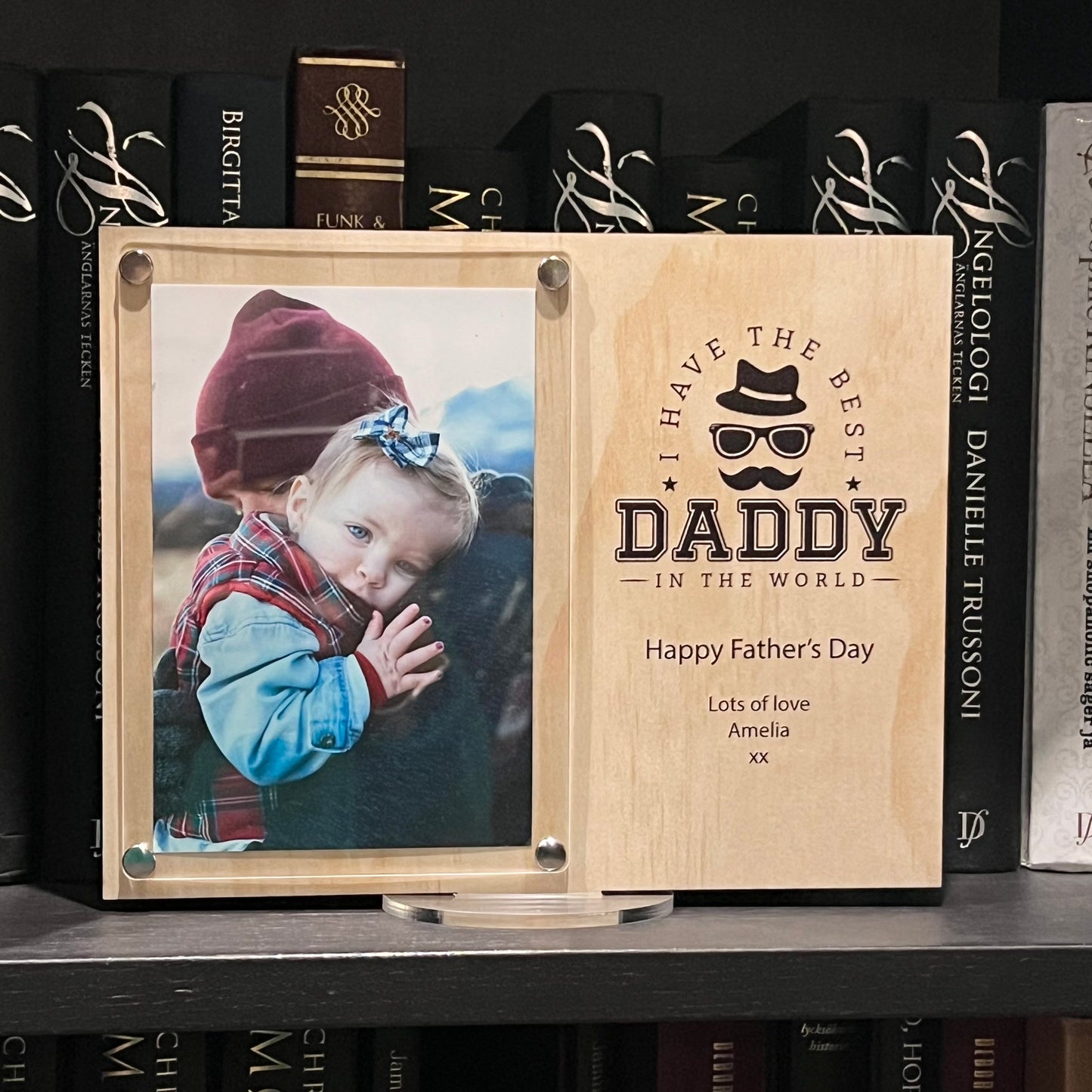 Personalised Best Daddy Frame Wood and acrylic | Gifts for daddy | Father's day | Gifts for him | best Daddy Frame