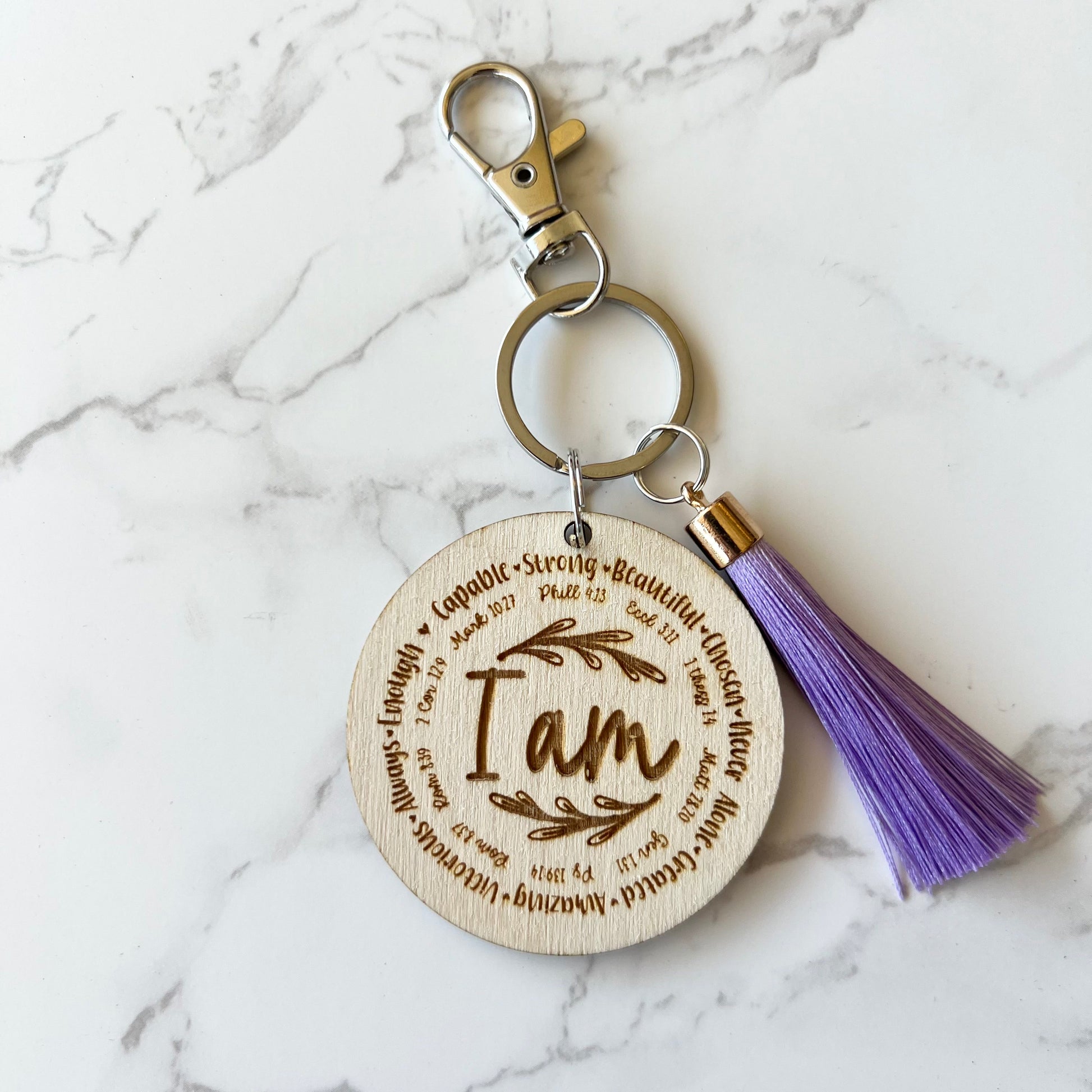 Inspirational Gifts,Inspirational Gift,Bible Verse Gift,Custom Keychain,Thank You Gift,Christian Keychain,Christian Gifts,Religious Keychain,Christian Gift,Gift for Daughter,You Are Enough,You Are Loved,Self Love Keychain