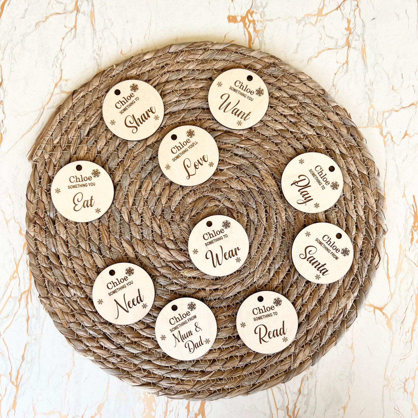 Personalised something gift tags wood | Something You Want, Need, Wear & Read Wooden Personalised Gift Tags