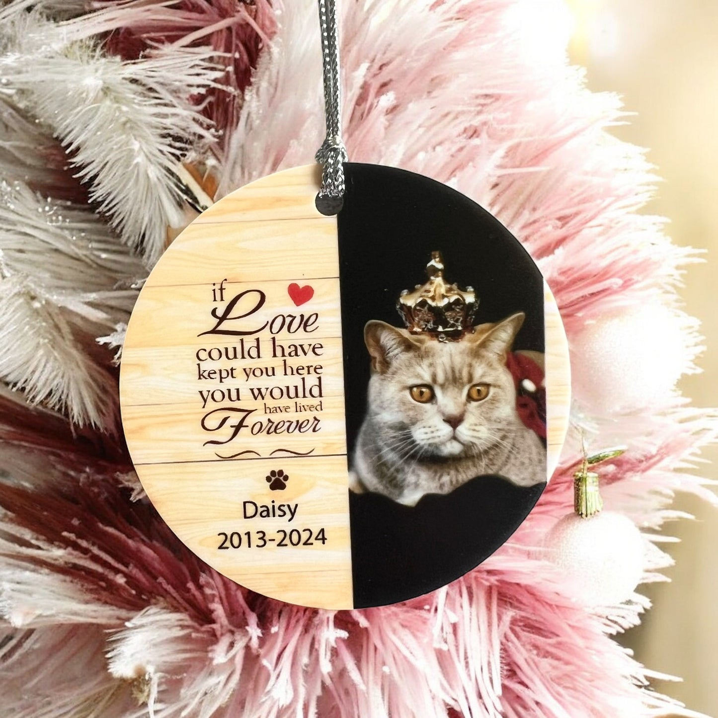 Custom Pet memorial Ornament Acrylic | Dog ornament | Cat Ornament
