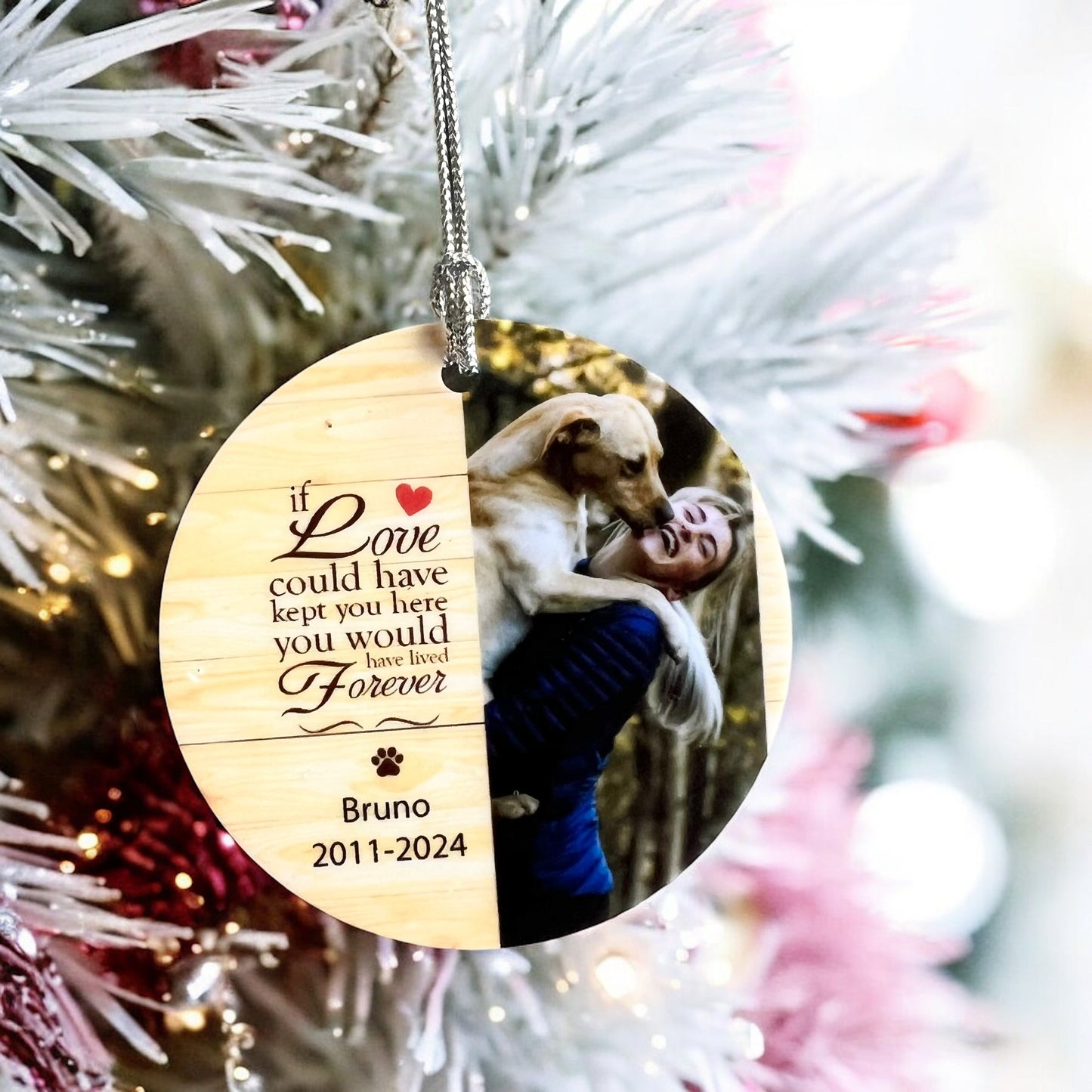 Custom Pet memorial Ornament Acrylic | Dog ornament | Cat Ornament