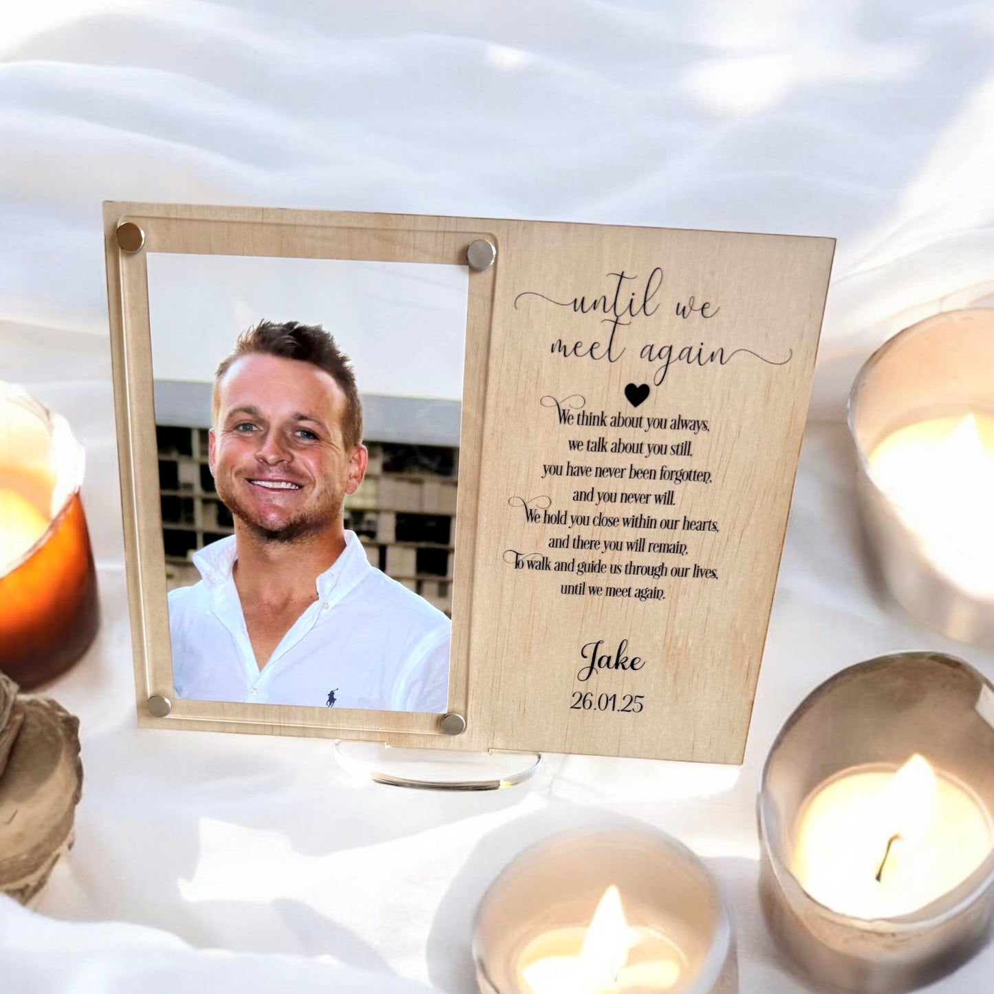 Remembrance frame
memorial frame
until we meet again