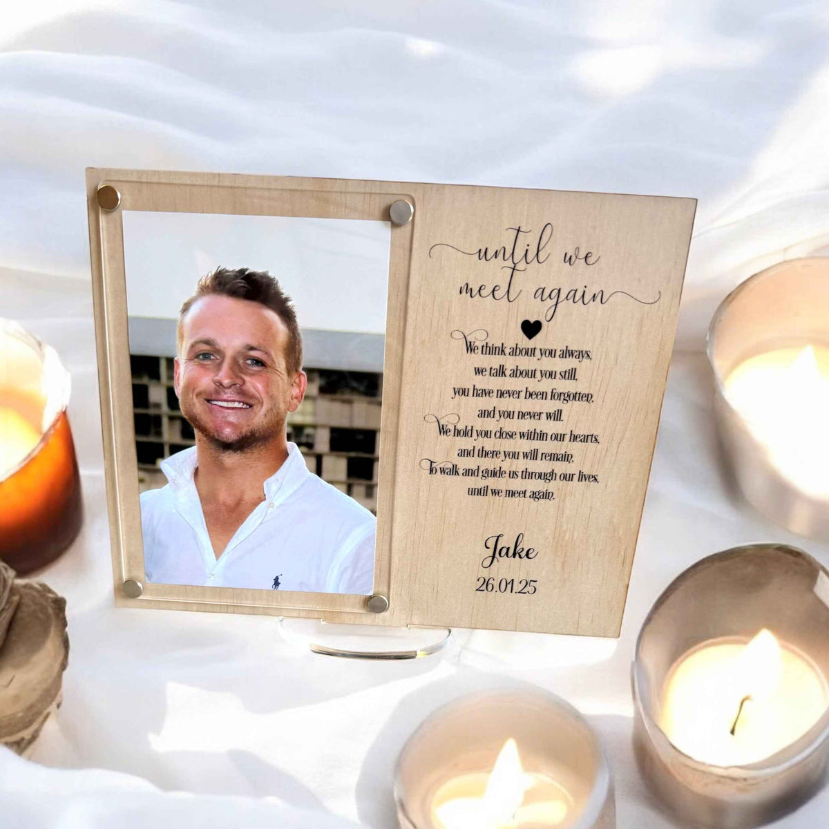 Personalised Remembrance custom frame | keepsake | Memorial | Until we meet again