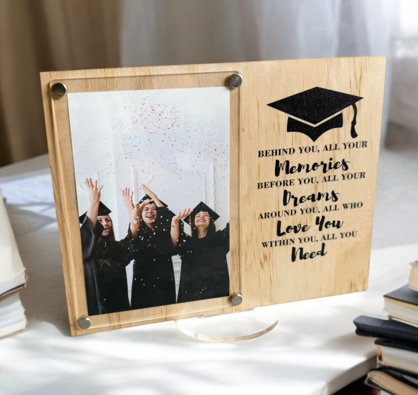 Graduation Personalised Photo Frame Gift with Custom message,
High school Gift for Her
Graduation Gift for Him
Graduation Gift Idea