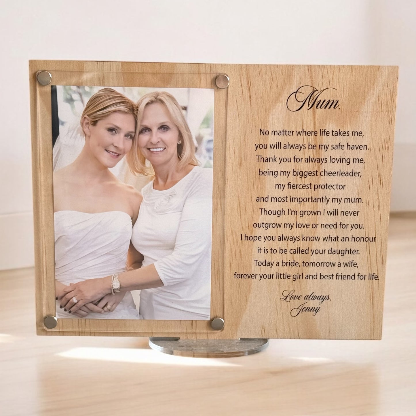 gift from bride,
from bride,
mum photo frame,
mum picture frame,
mother of bride,
wedding gift frame,
mum wedding gift,
gift for mum