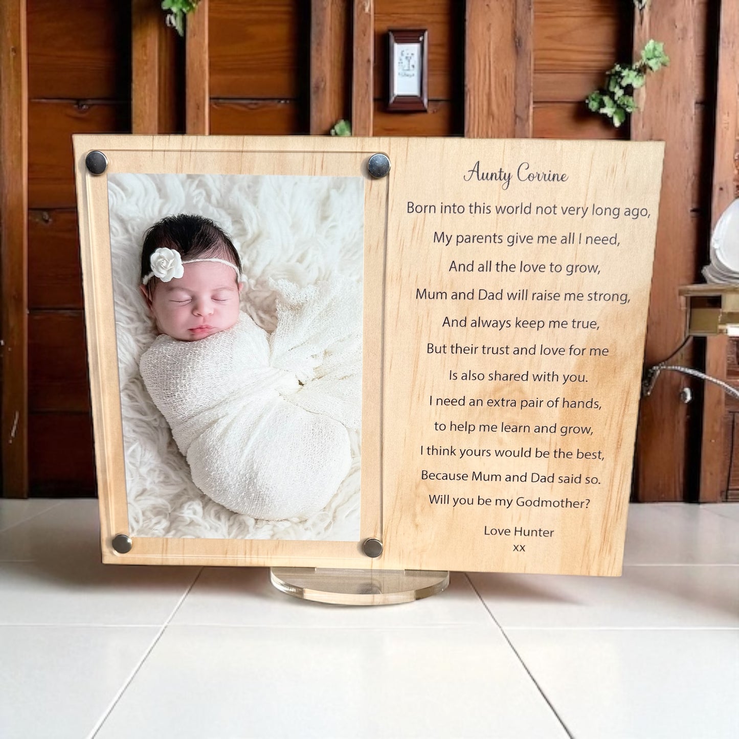 godmother gift, godfather gift, godparents gift, personalised godparent frame, custom godmother frame, godfather photo frame, wooden godparent frame, acrylic godparent frame, personalised godfather gift, custom godmother photo, godparent keepsake, godmother photo frame, engraved godparent frame, godparents thank you gift, godmother acrylic frame, godfather wooden frame, custom godparent photo frame, baptism godparent gift, personalised christening frame, godparents picture frame