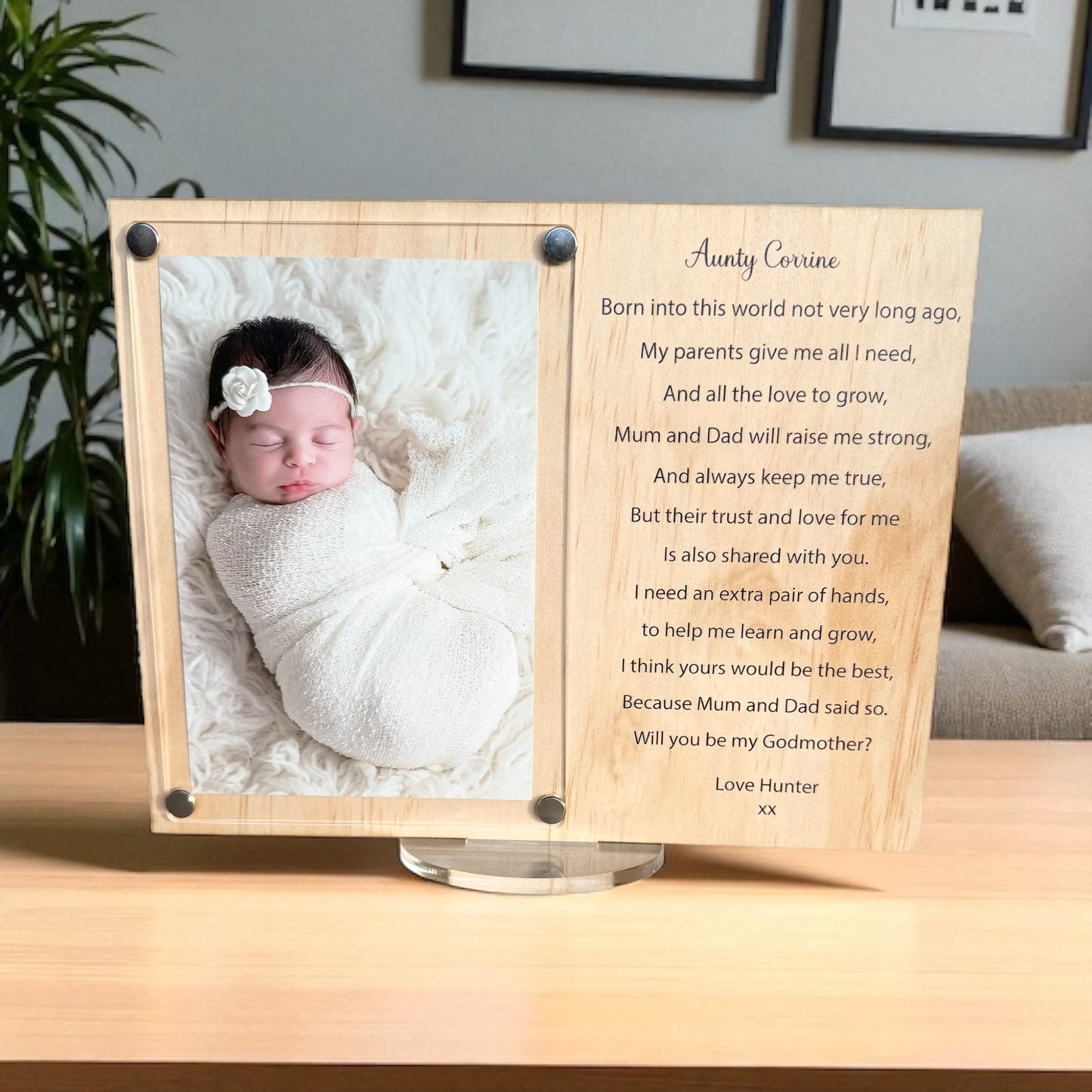 godmother gift, godfather gift, godparents gift, personalised godparent frame, custom godmother frame, godfather photo frame, wooden godparent frame, acrylic godparent frame, personalised godfather gift, custom godmother photo, godparent keepsake, godmother photo frame, engraved godparent frame, godparents thank you gift, godmother acrylic frame, godfather wooden frame, custom godparent photo frame, baptism godparent gift, personalised christening frame, godparents picture frame