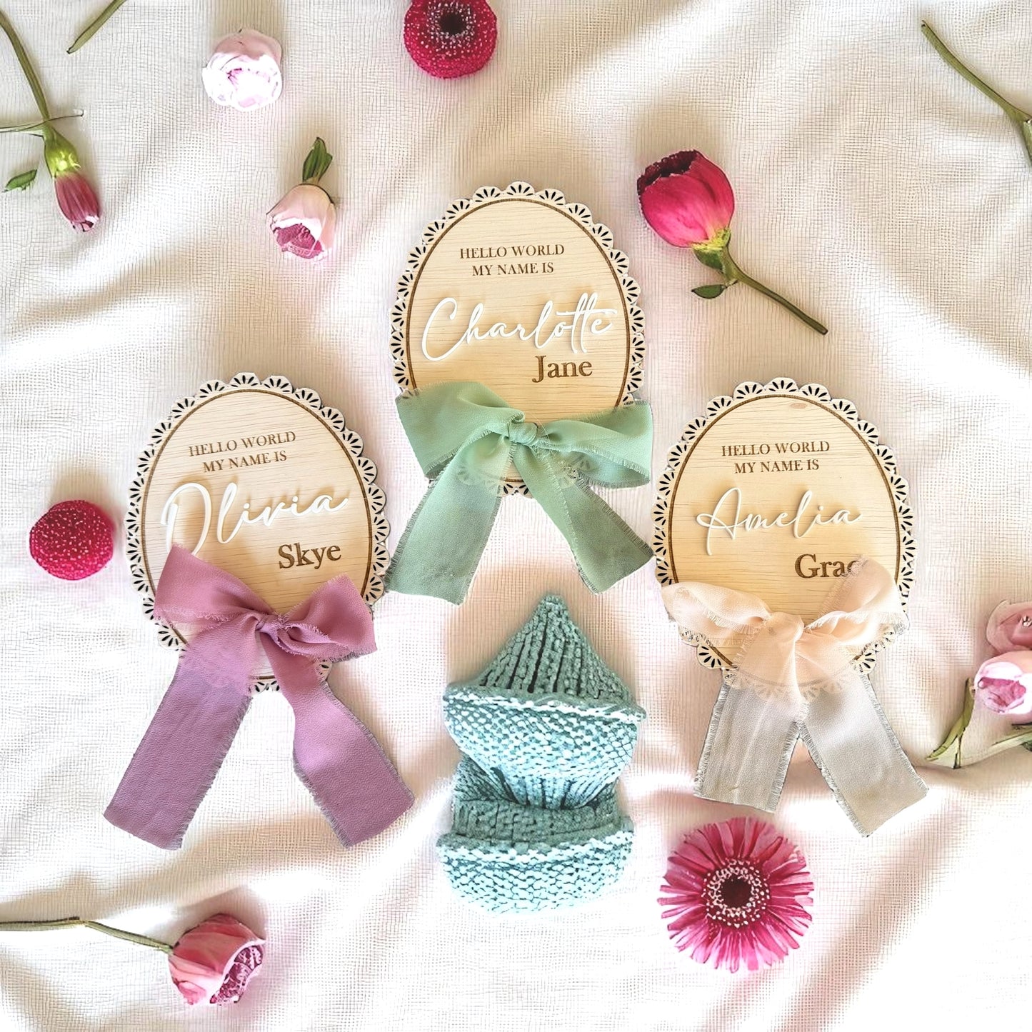 birth statistic, hospital arrival, newborn keepsake, newborn announcement, ribbon lace girl, baby name sign, coquette bow party, gender reveal, month milestone, baby shower gift, kid photo prop, nursery decor, wooden month marker