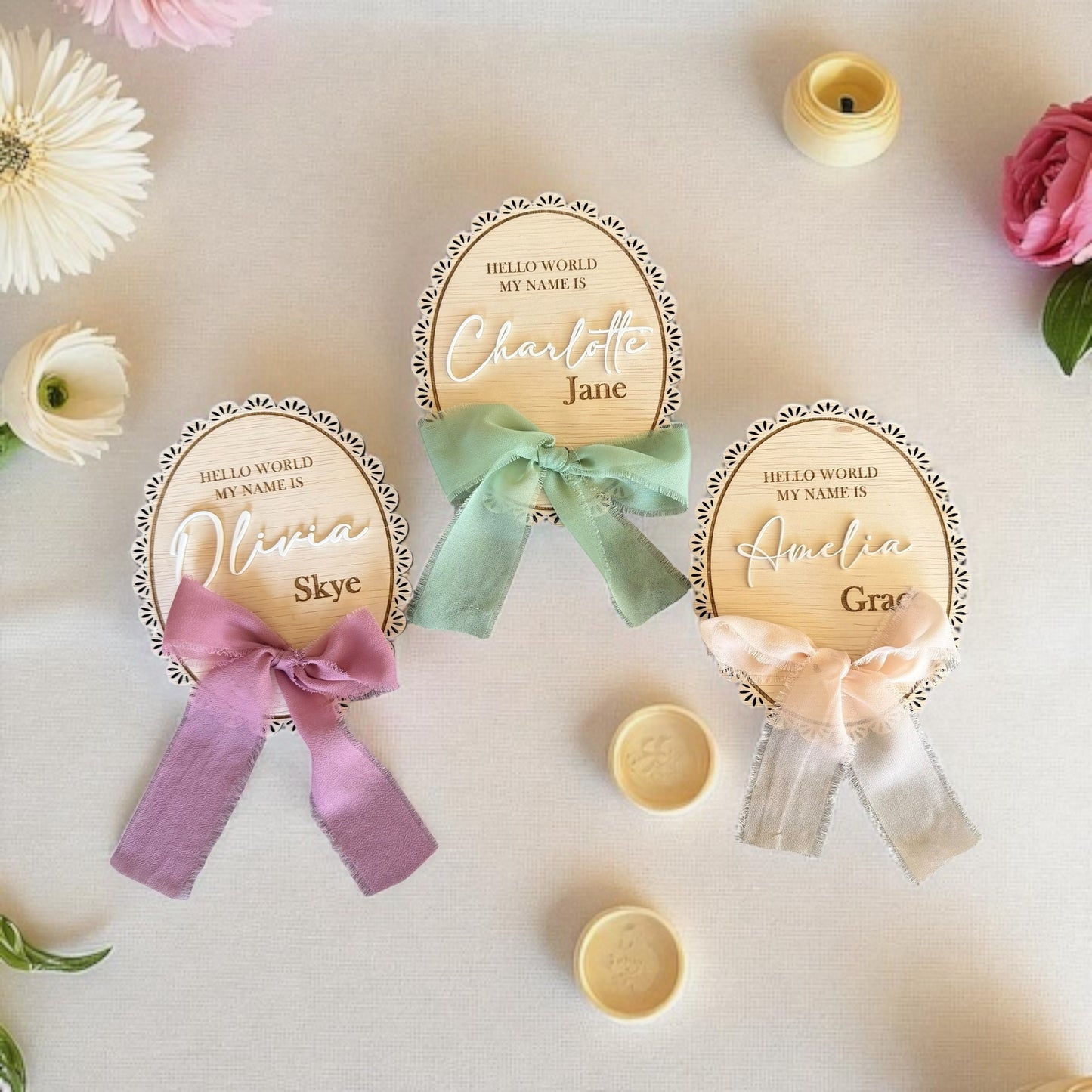 birth statistic, hospital arrival, newborn keepsake, newborn announcement, ribbon lace girl, baby name sign, coquette bow party, gender reveal, month milestone, baby shower gift, kid photo prop, nursery decor, wooden month marker