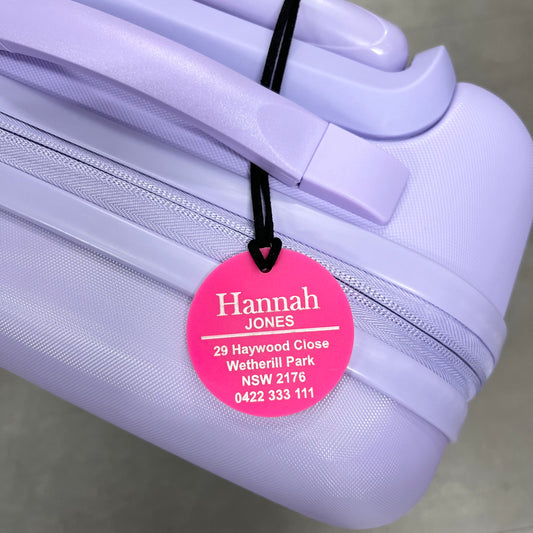 luggage tags, personalised luggage, travel luggage, gifts for travellers, gifts for him, gifts for her, jetset, square tags, ID Tags, holiday tags, bag tags, Travel Tag, travel tags