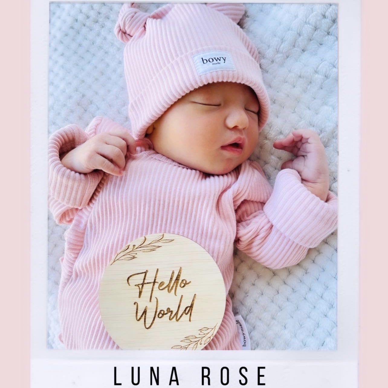 Wooden Baby milestone Discs Full Set engraved