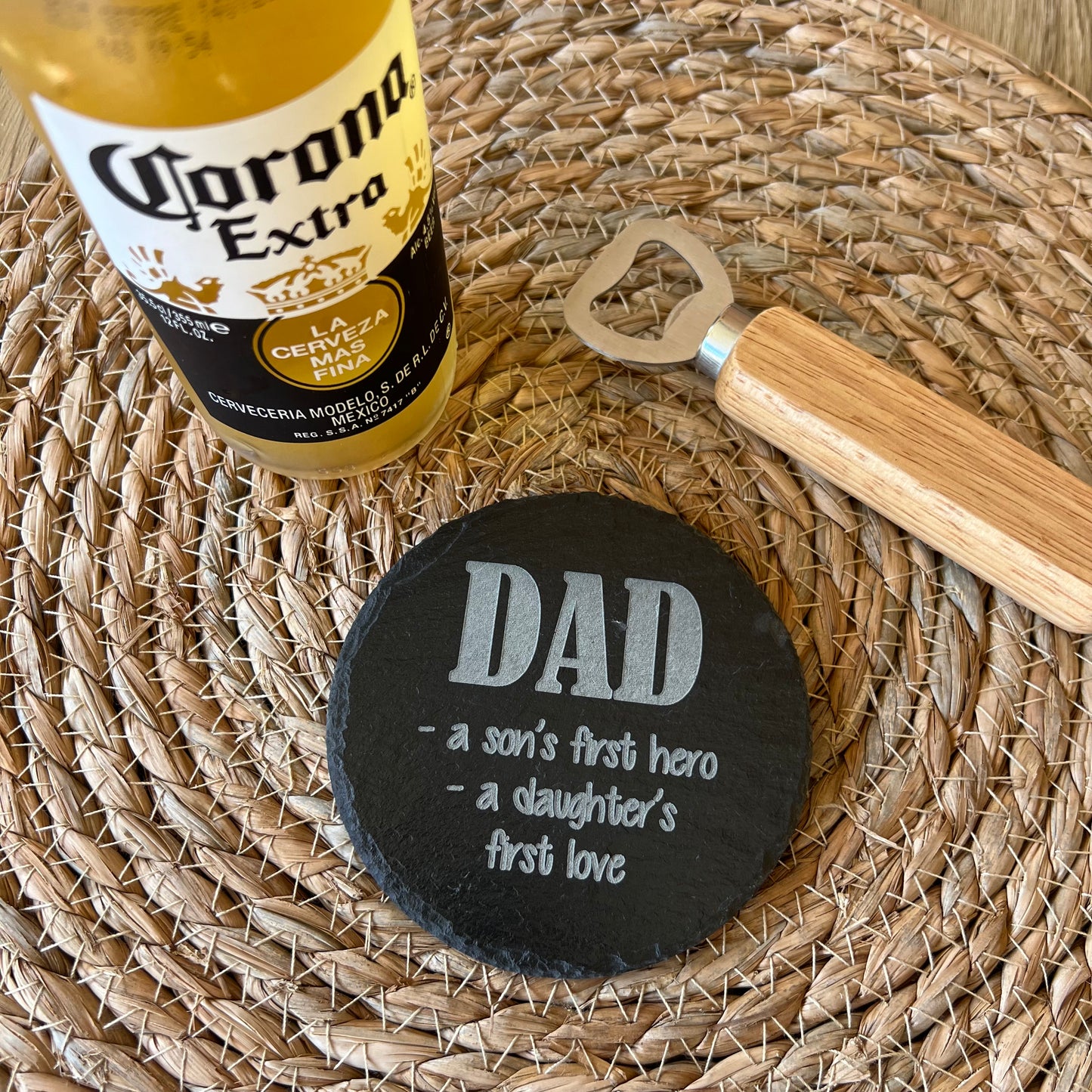 Engraved Slate Coaster for dad | etched coaster for grandpa | Gifts for dad | Gifts for Pa