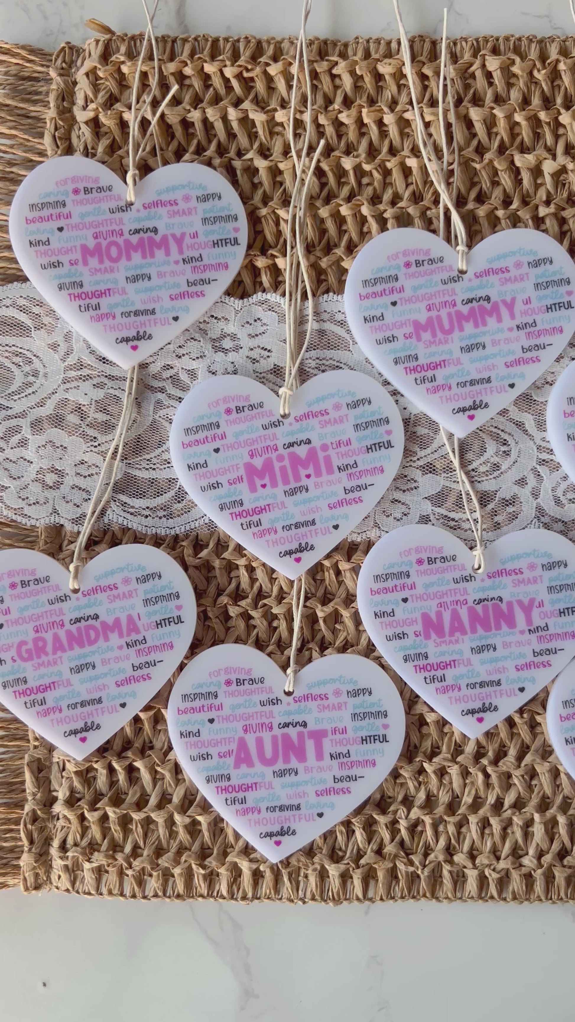 Mum grandma aunt  car charm ornament