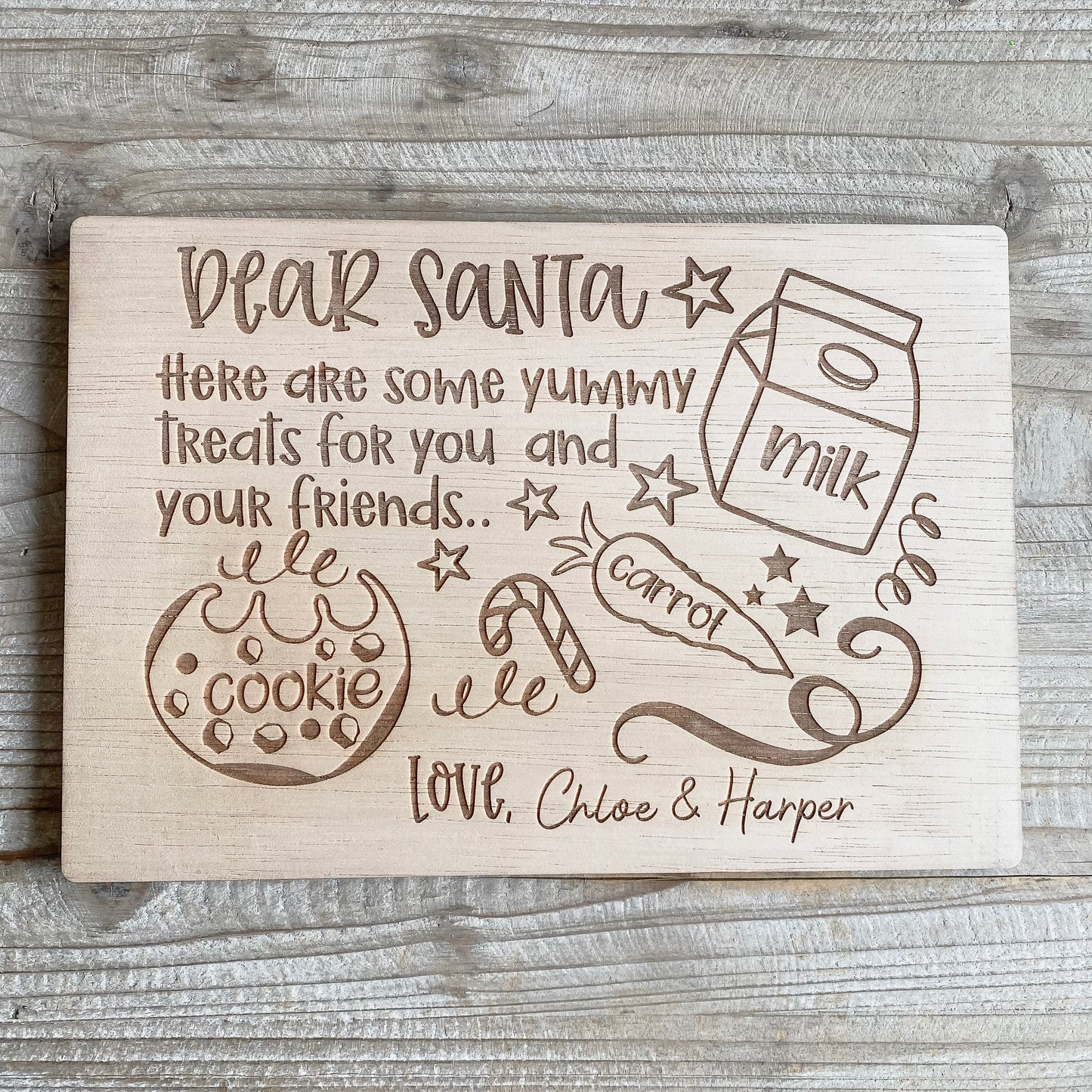 Christmas Eve,Santa Board,Xmas Plate,Christmas Decoration,Santa Treat Board,Reindeer Food,Father Christmas