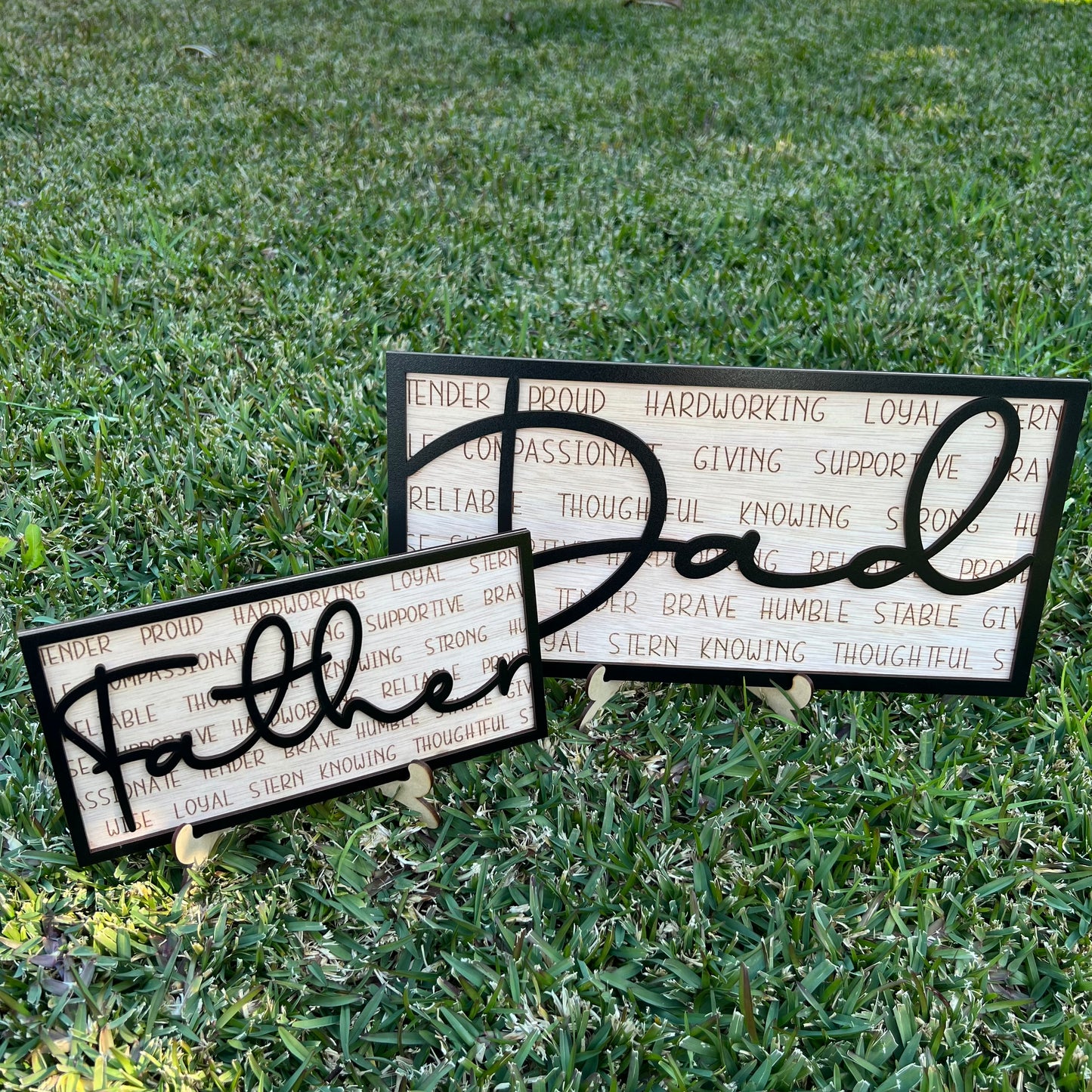 Wood Dad Sign